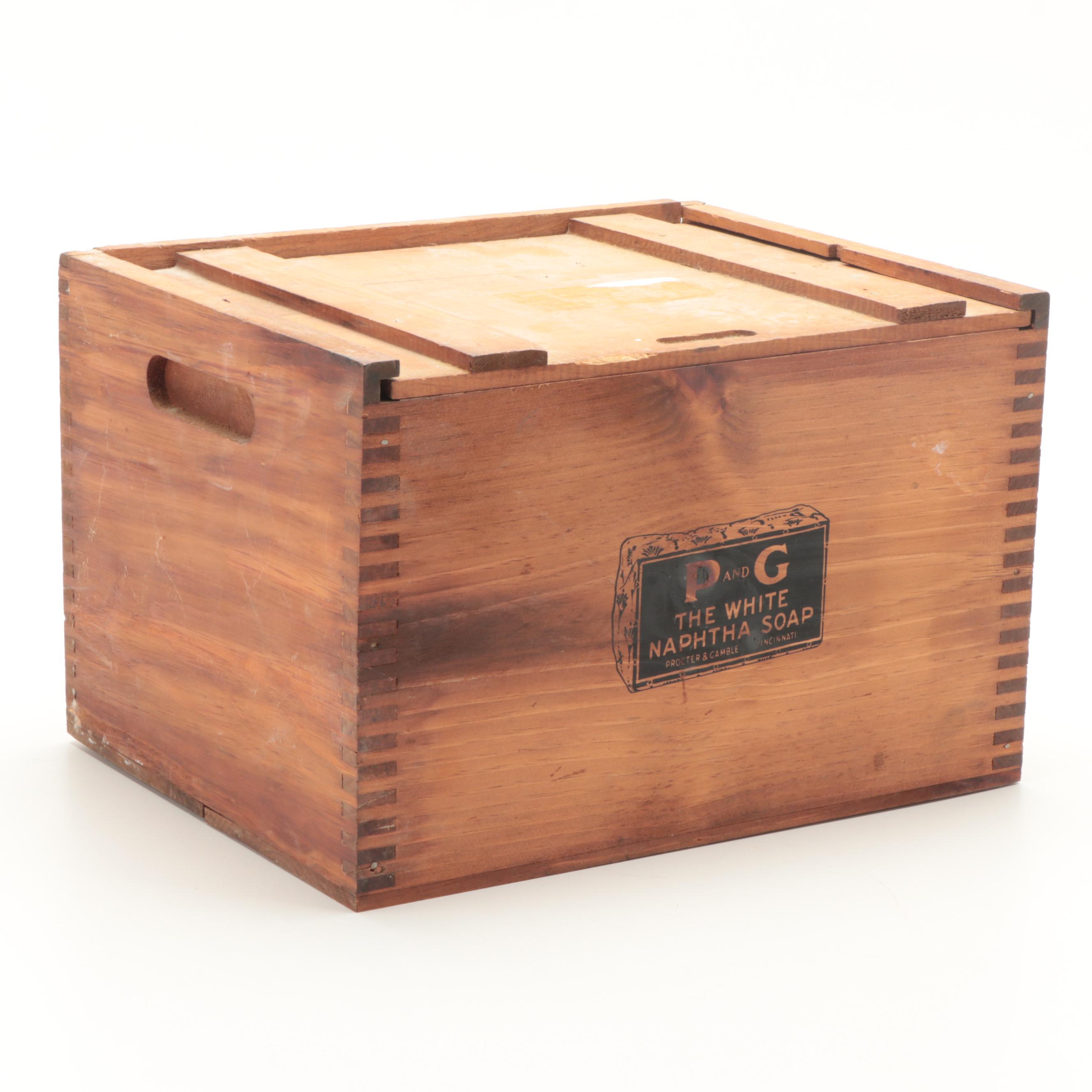 Procter & Gamble Soap Crate, Utensil Caddy, and Coasters with Peterboro Basket