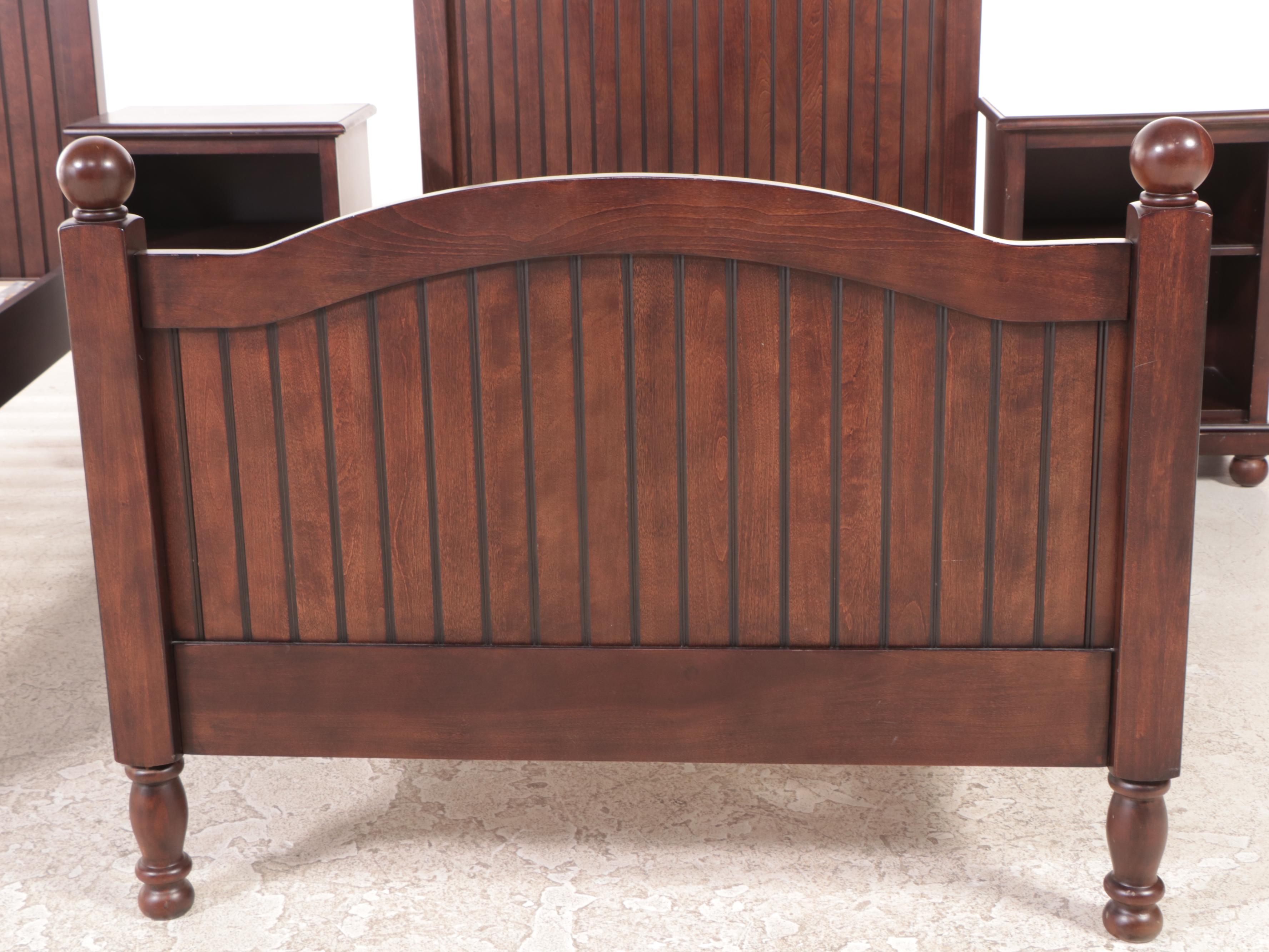 Pair of Pottery Barn Kids "Catalina" Twin Bed Frames with Nightstands