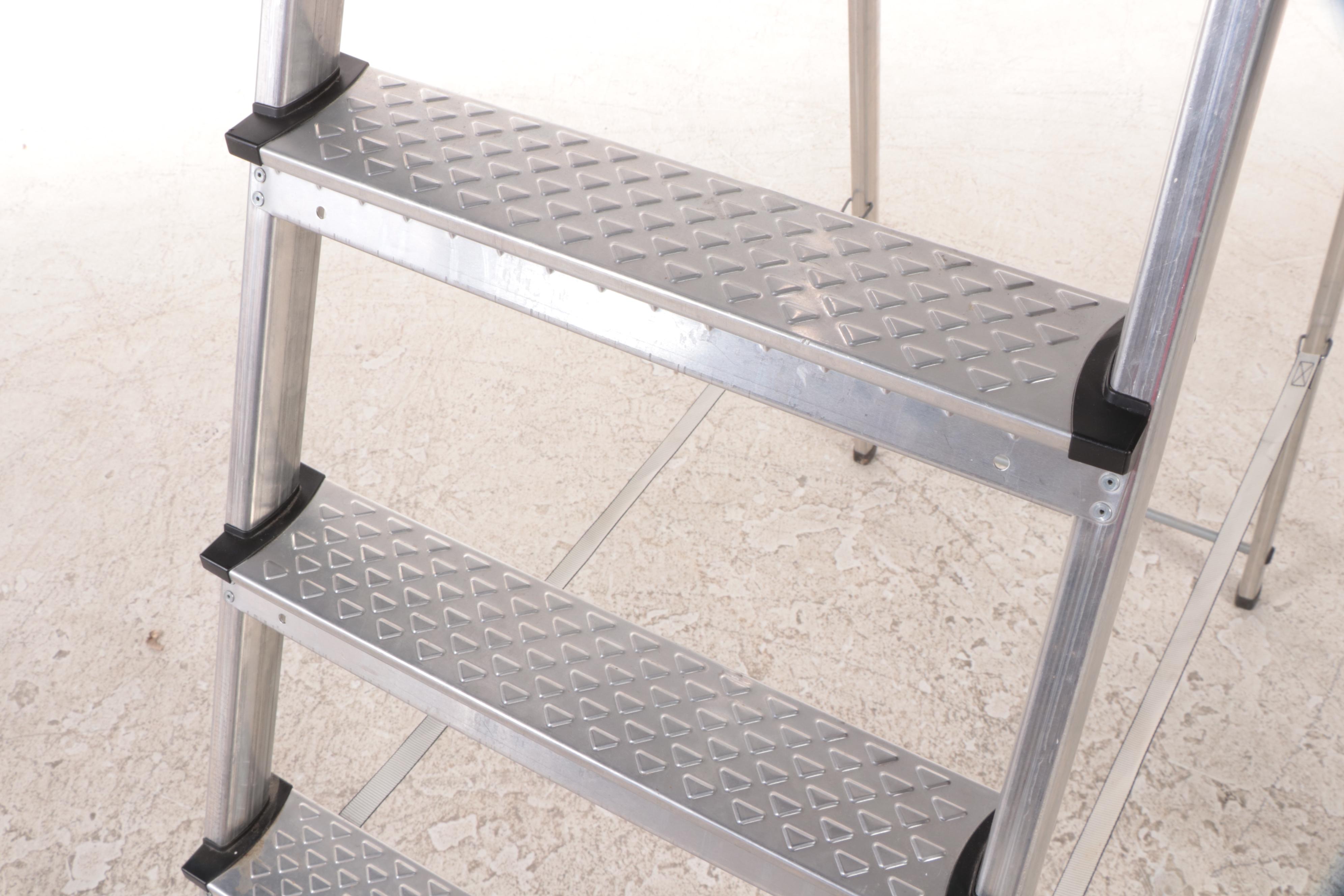 Leifheit Aluminum Folding Step Ladder
