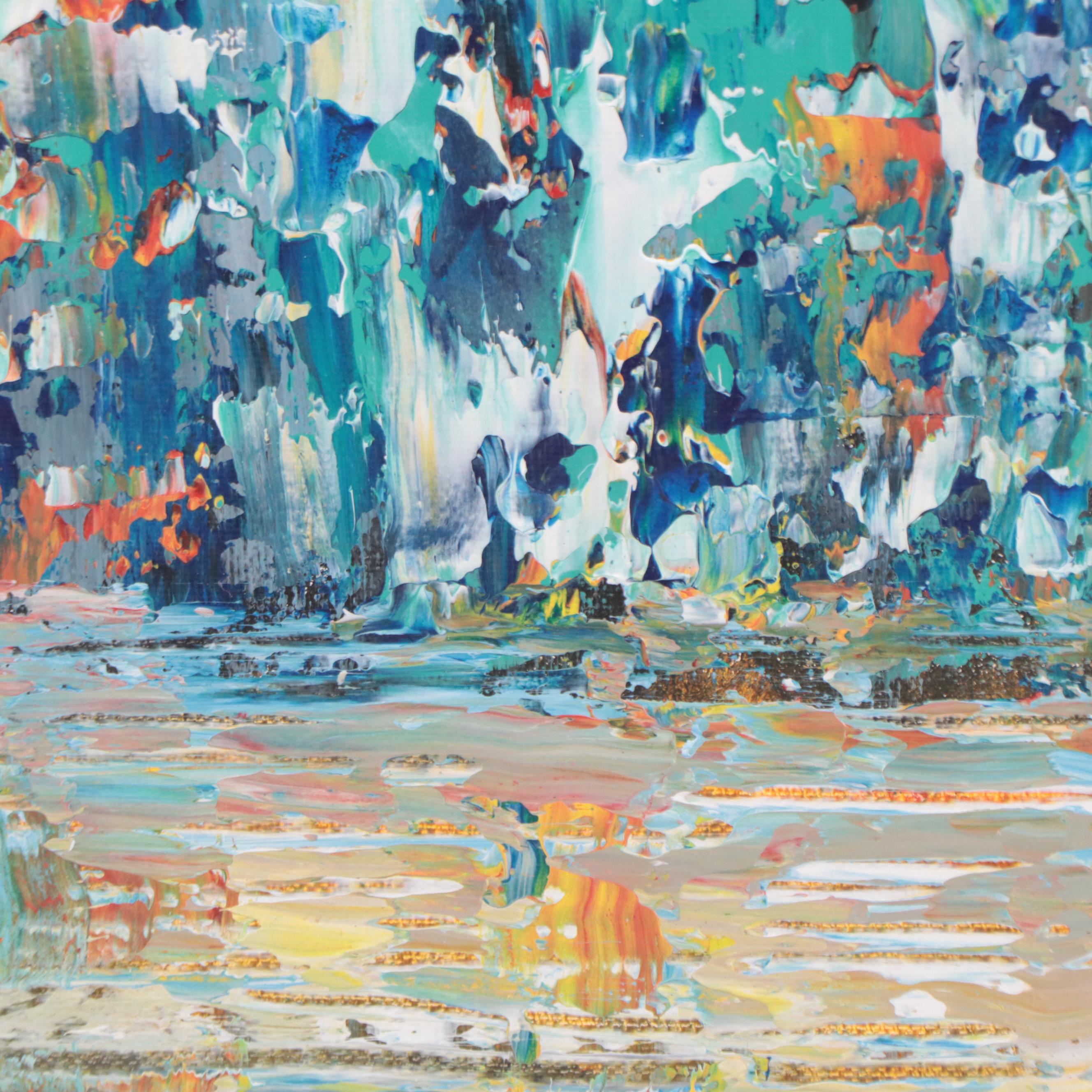 Leif Janek Abstract Acrylic Painting, 21st Century