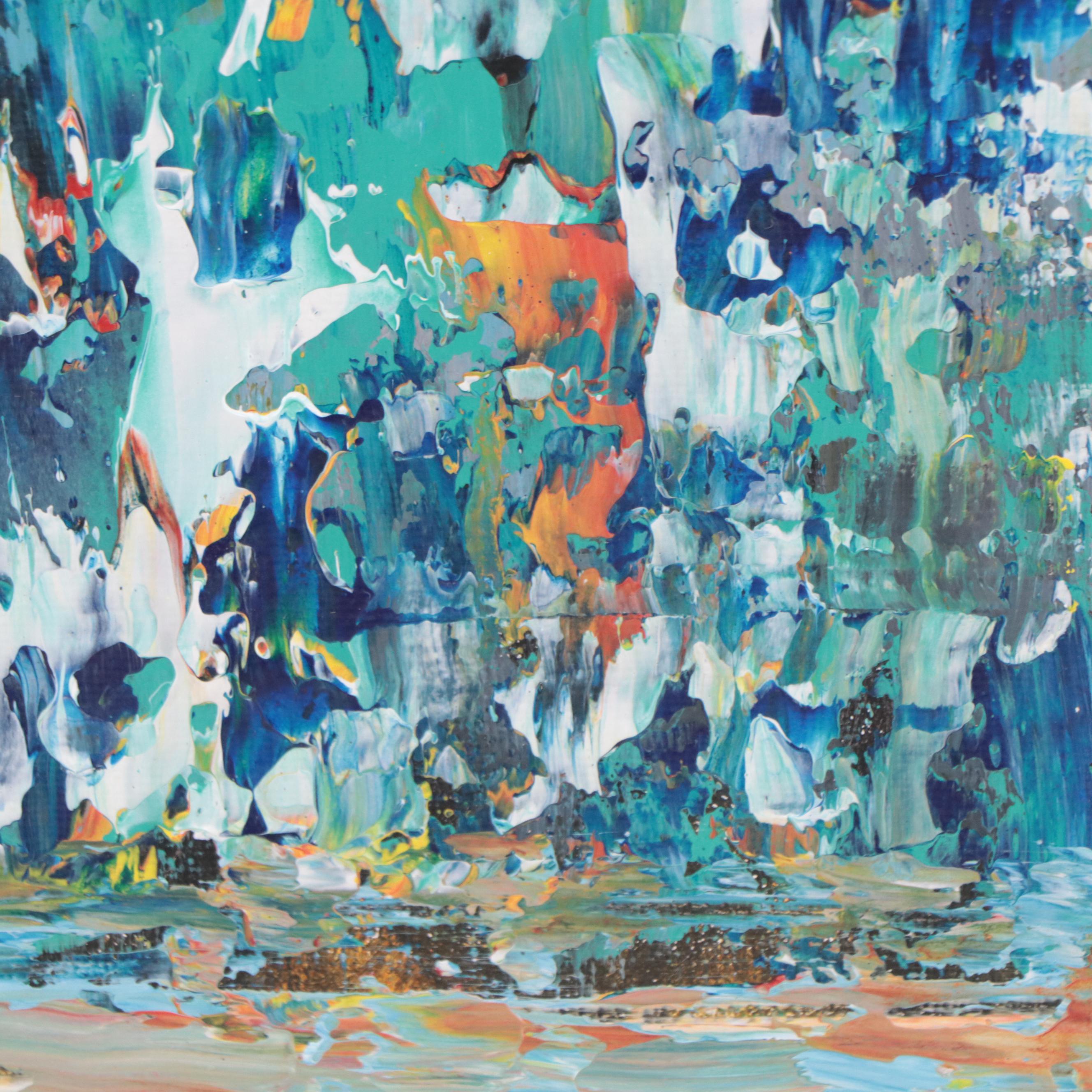 Leif Janek Abstract Acrylic Painting, 21st Century