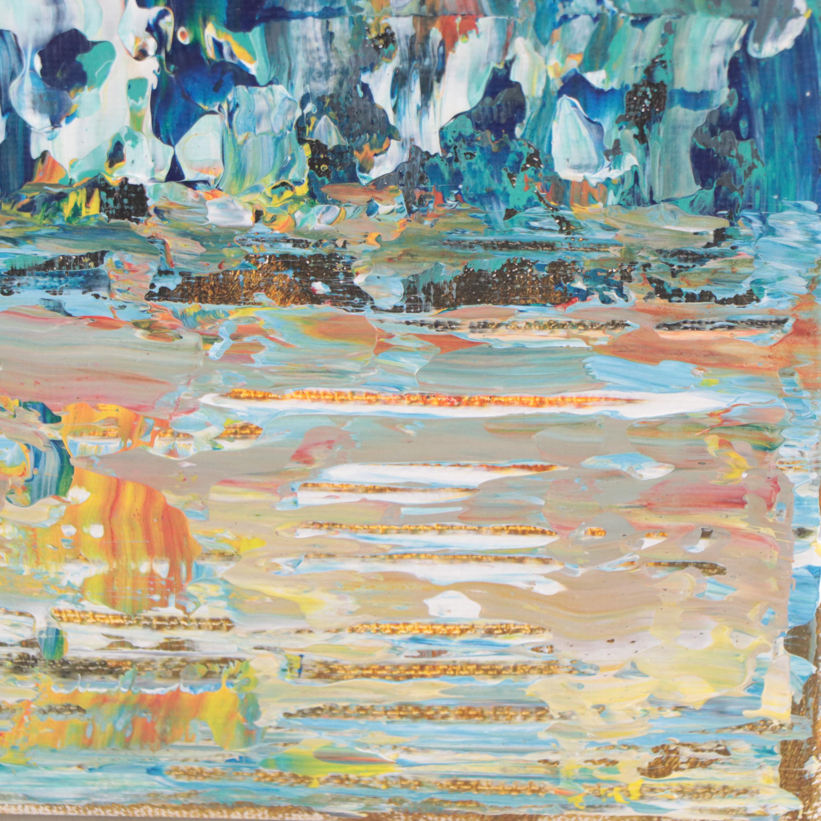 Leif Janek Abstract Acrylic Painting, 21st Century