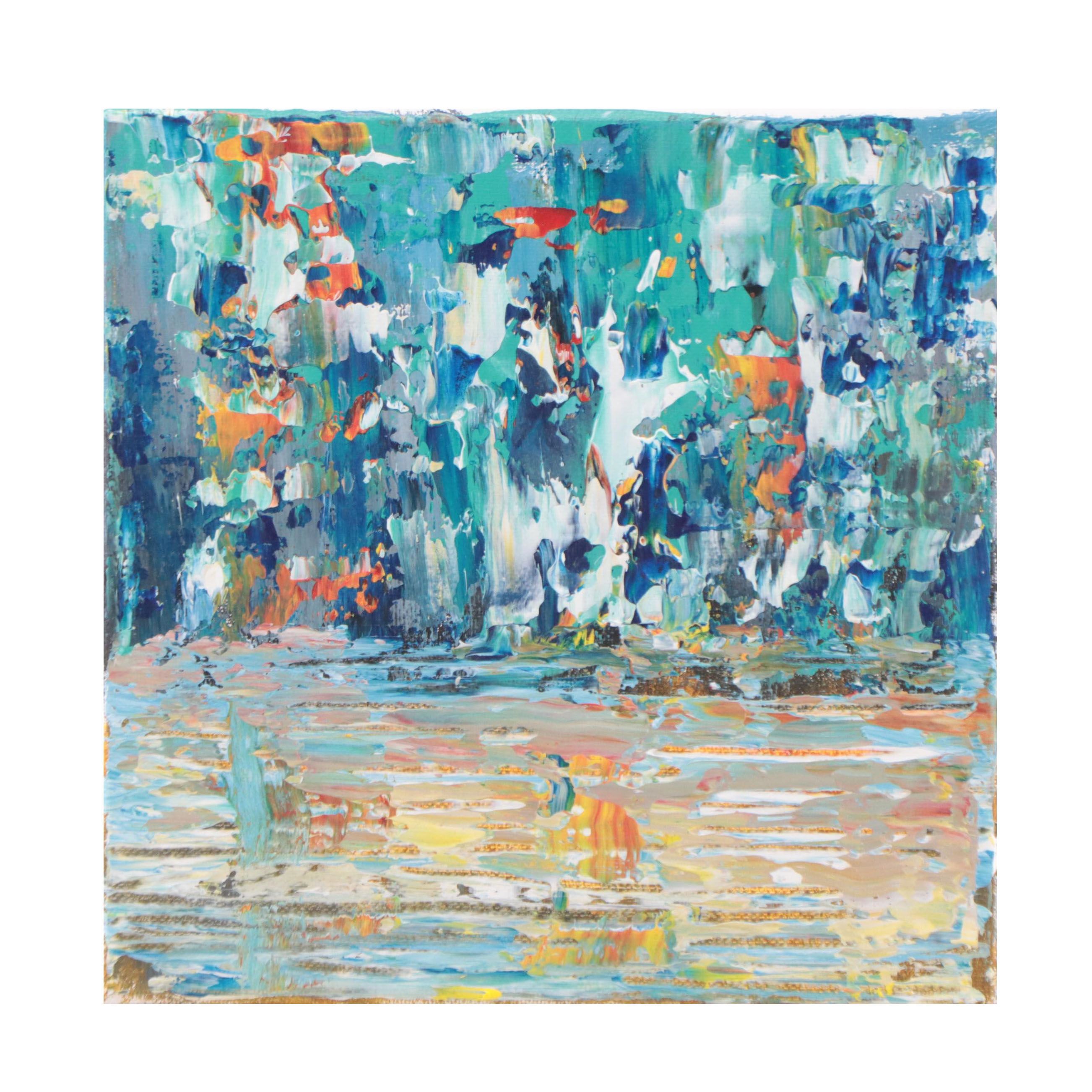 Leif Janek Abstract Acrylic Painting, 21st Century