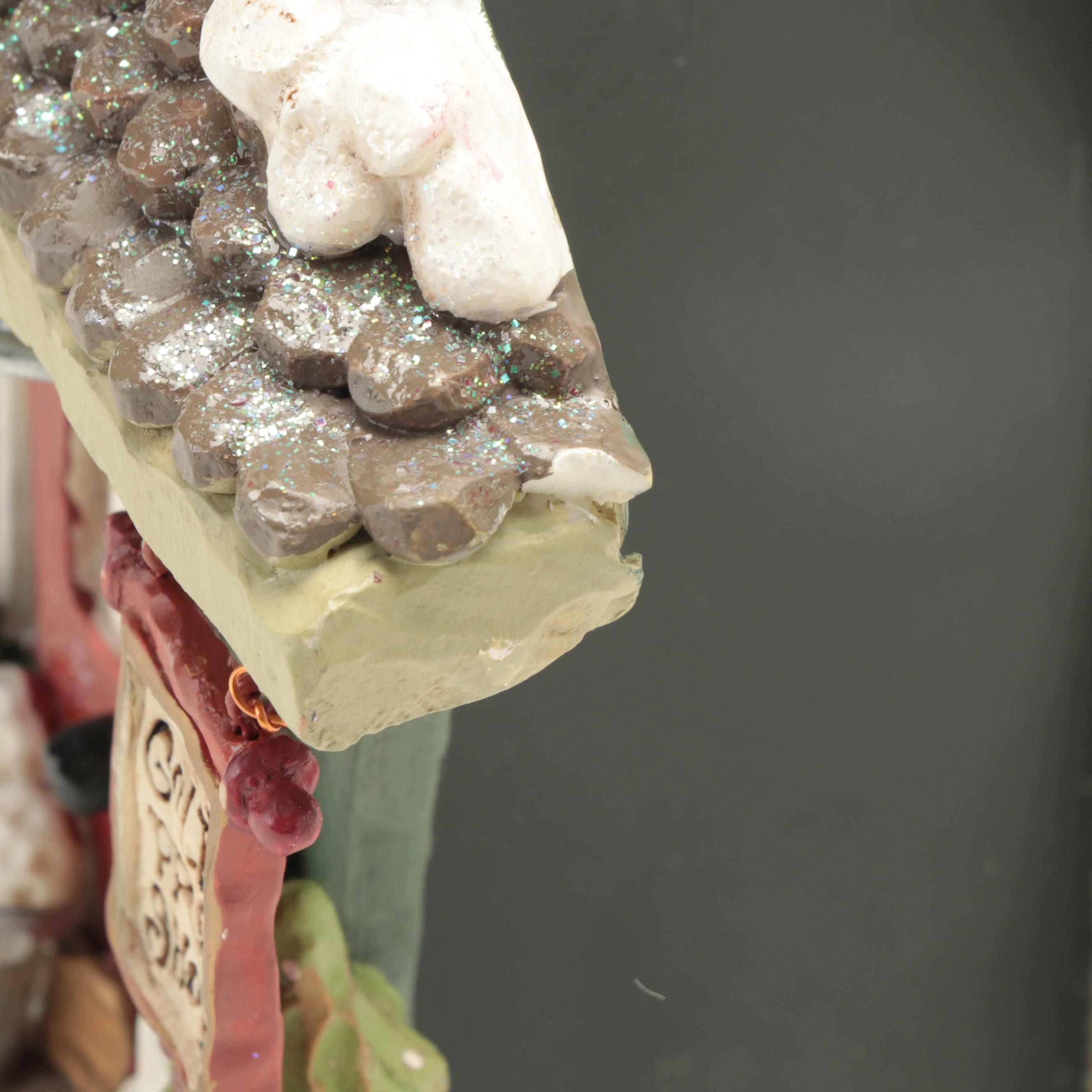 Kurt Adler Christmas Village Ornaments With Accessories