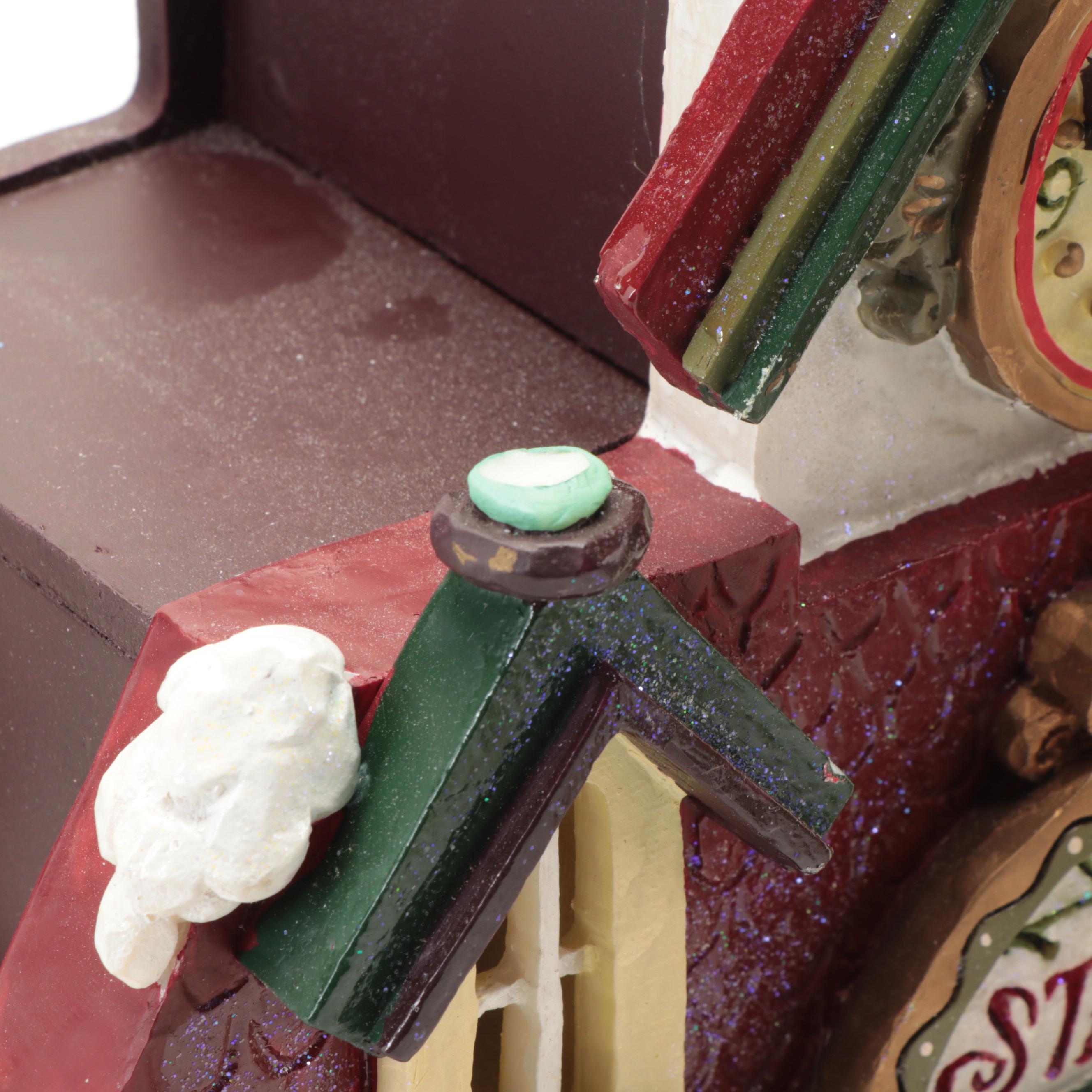 Kurt Adler Christmas Village Ornaments With Accessories