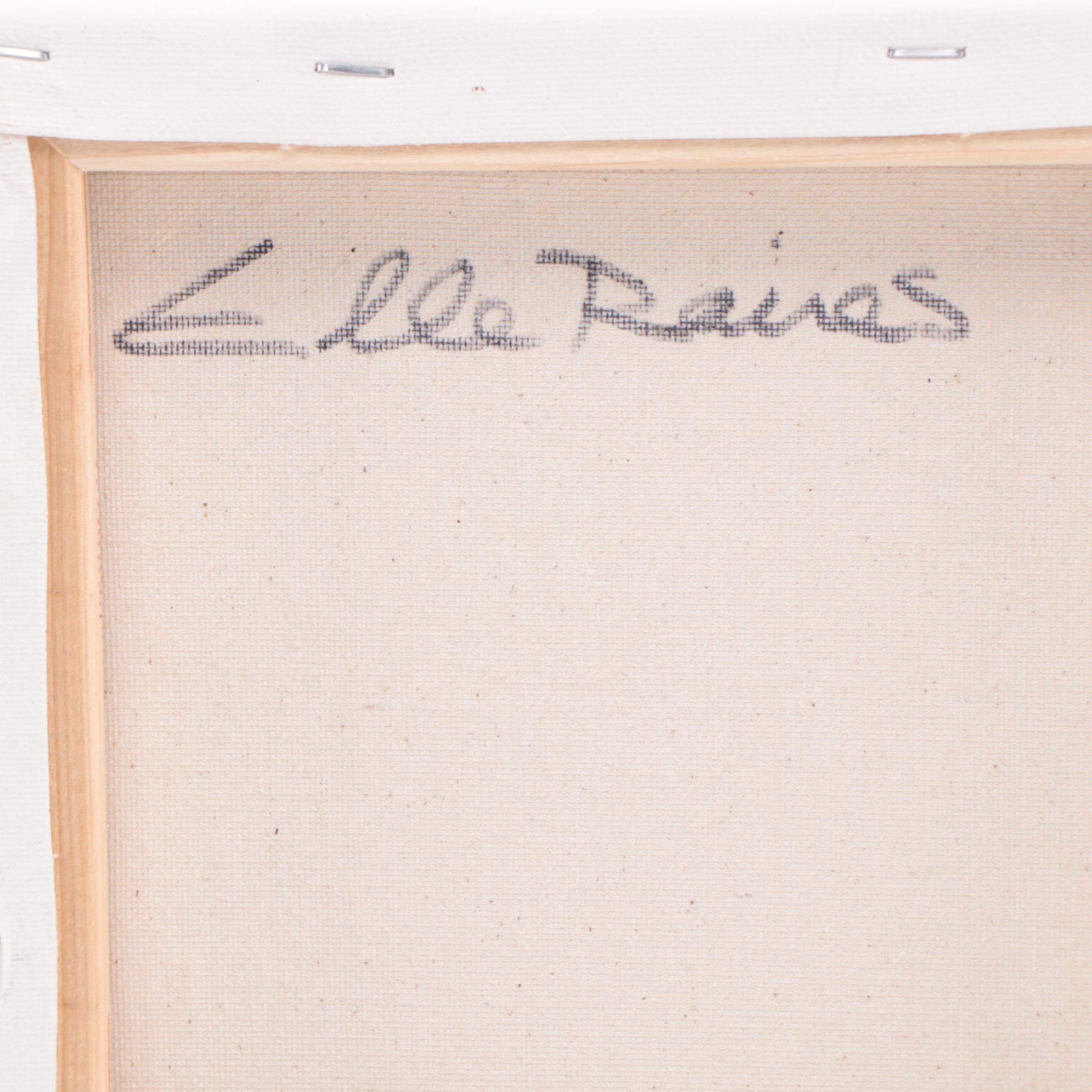 Elle Raines Sheep Portrait Acrylic Impasto Painting