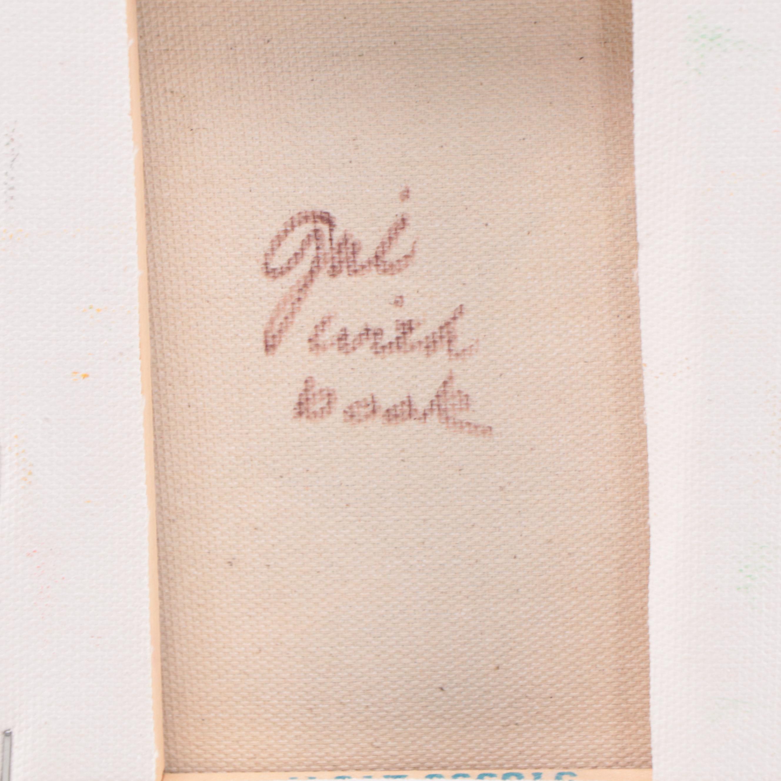 Sally Rosenbaum Oil Painting "Girl With Book," 21st Century