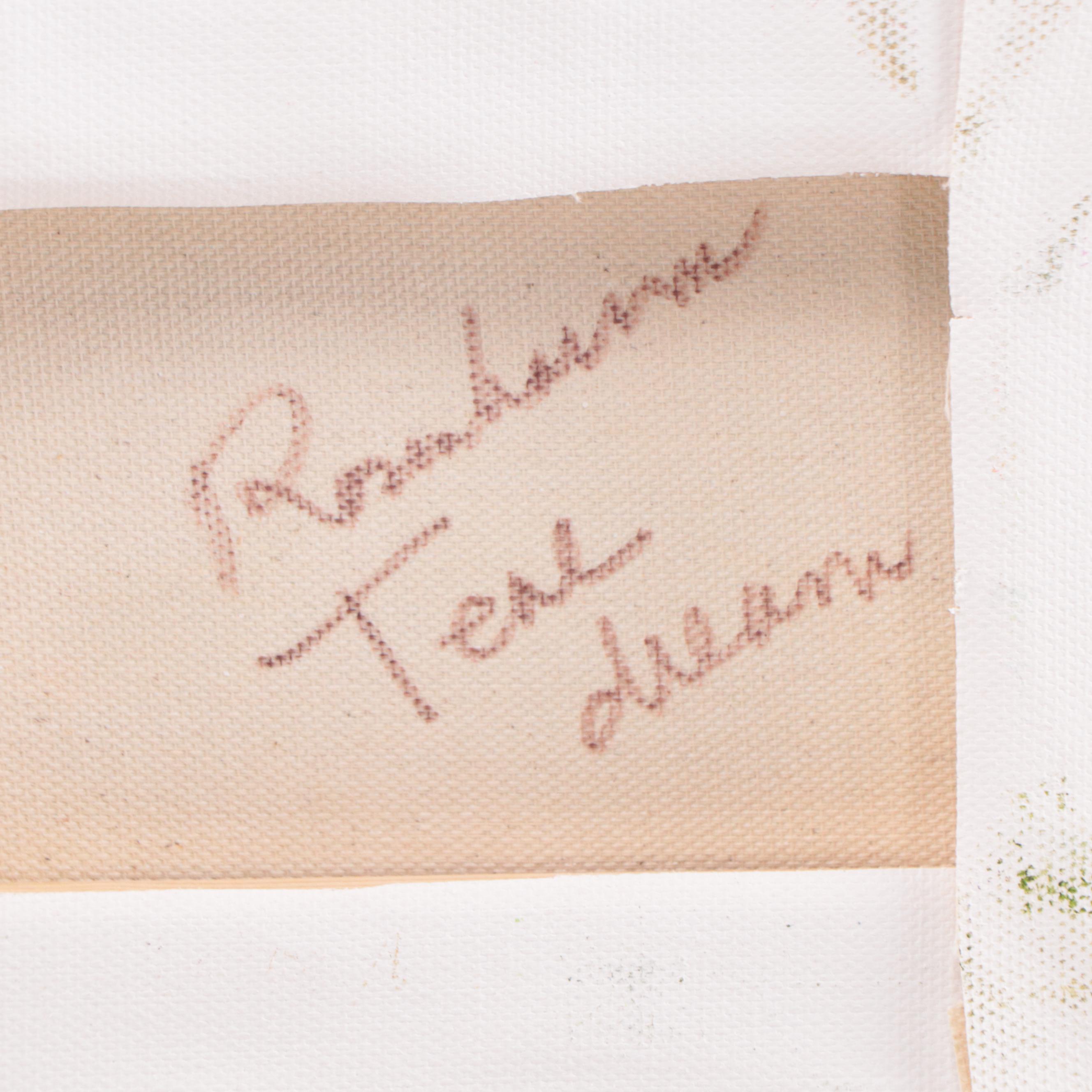 Sally Rosenbaum Oil Painting "Teal Dream," 21st Century