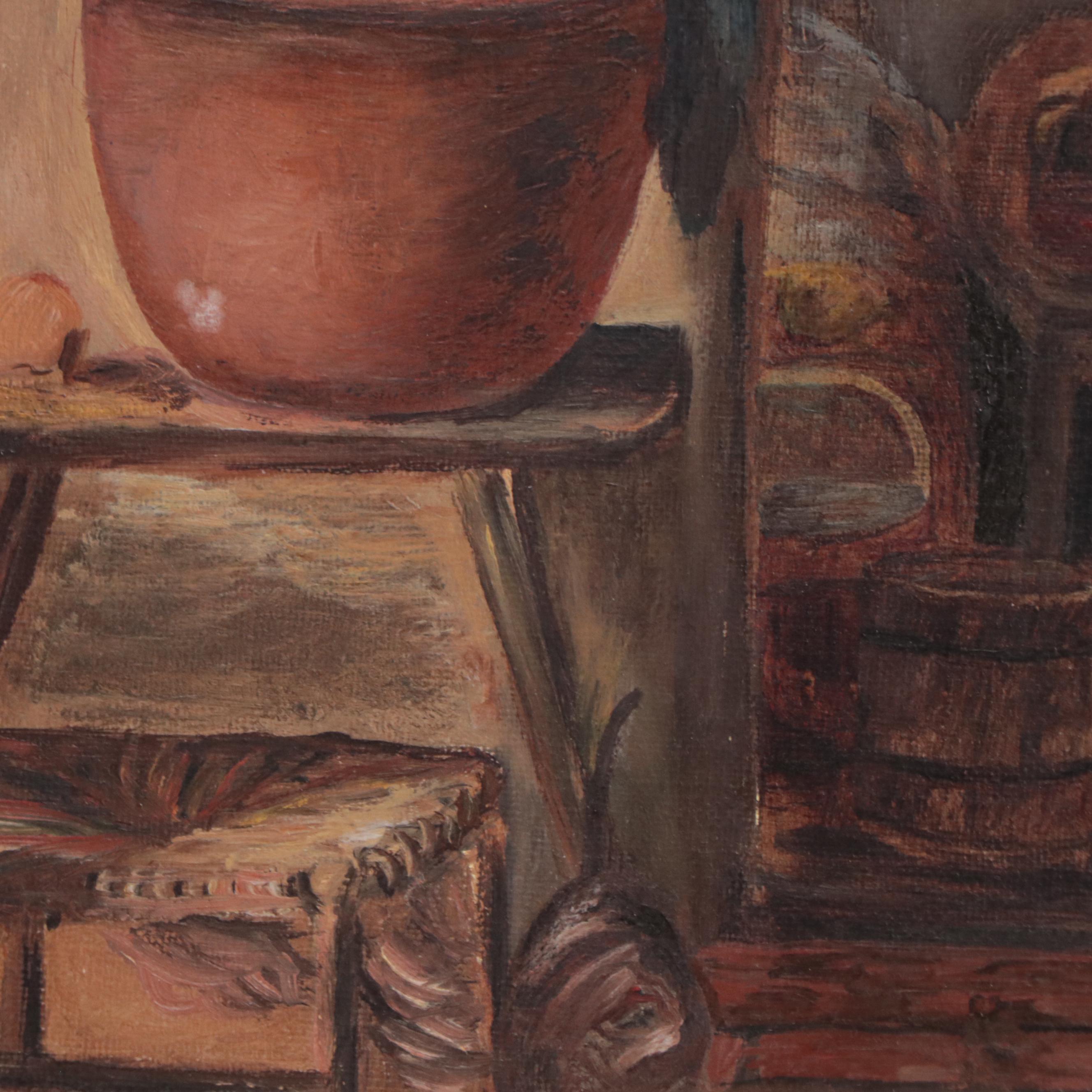 Genre Oil Painting, Early 20th Century