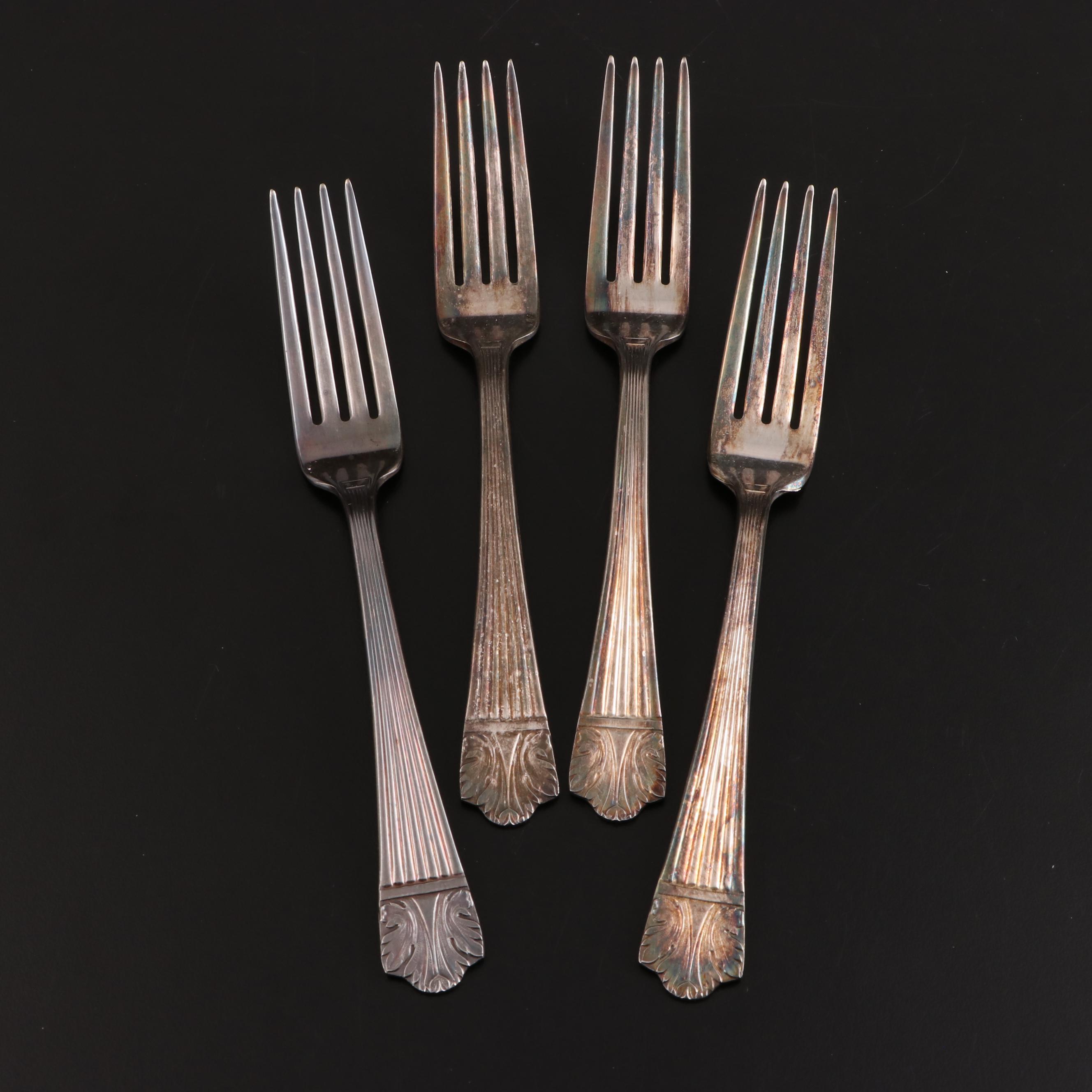 Queen Esther "Lady Esther" and Other Silver Plate Flatware and Serveware