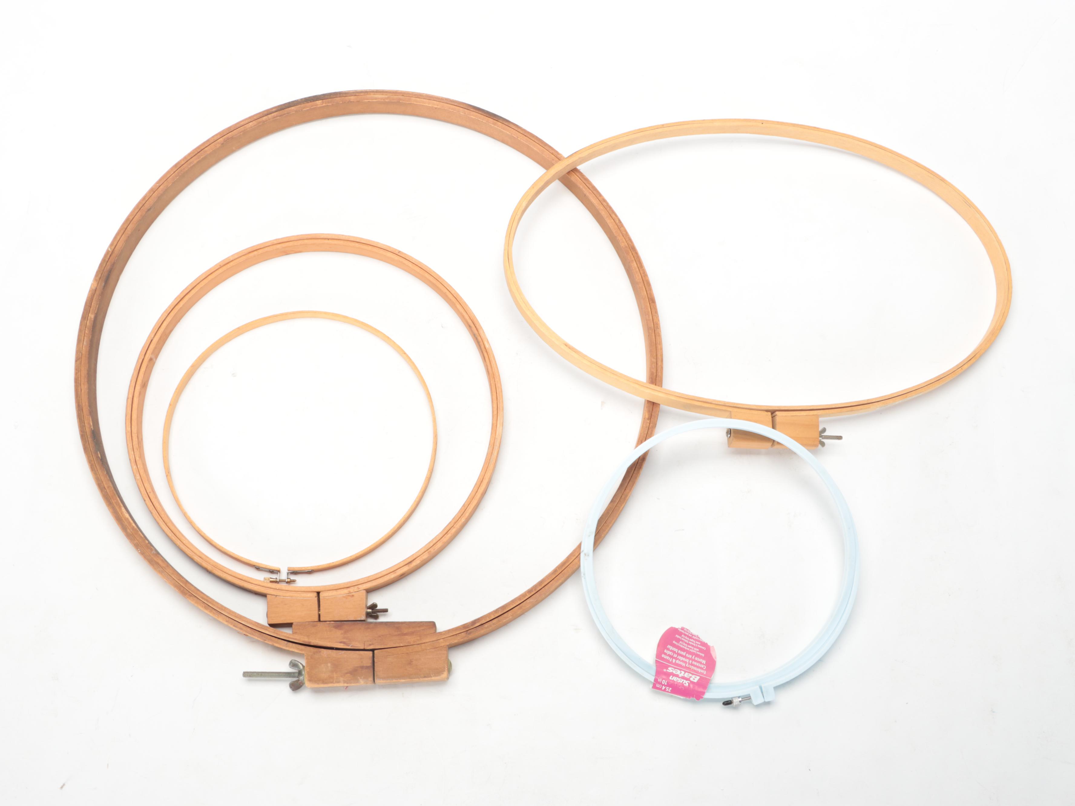 June Tailor and Other Quilting Rulers and Templates with Embroidery Hoops