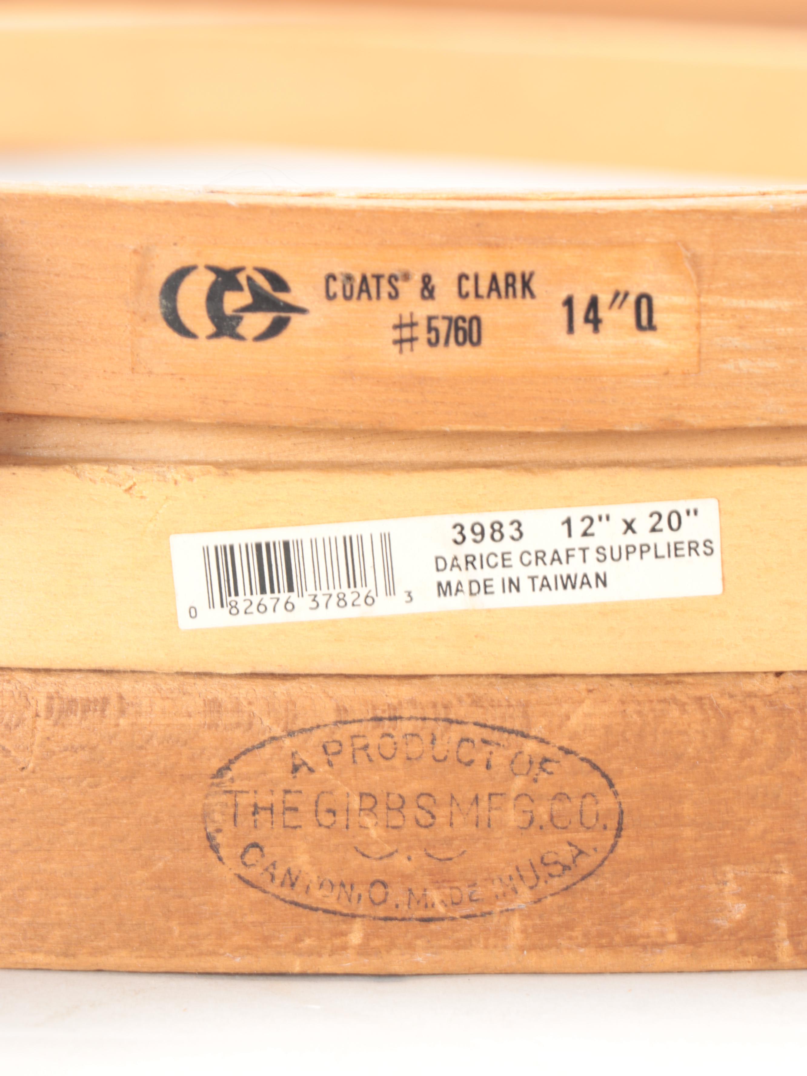 June Tailor and Other Quilting Rulers and Templates with Embroidery Hoops