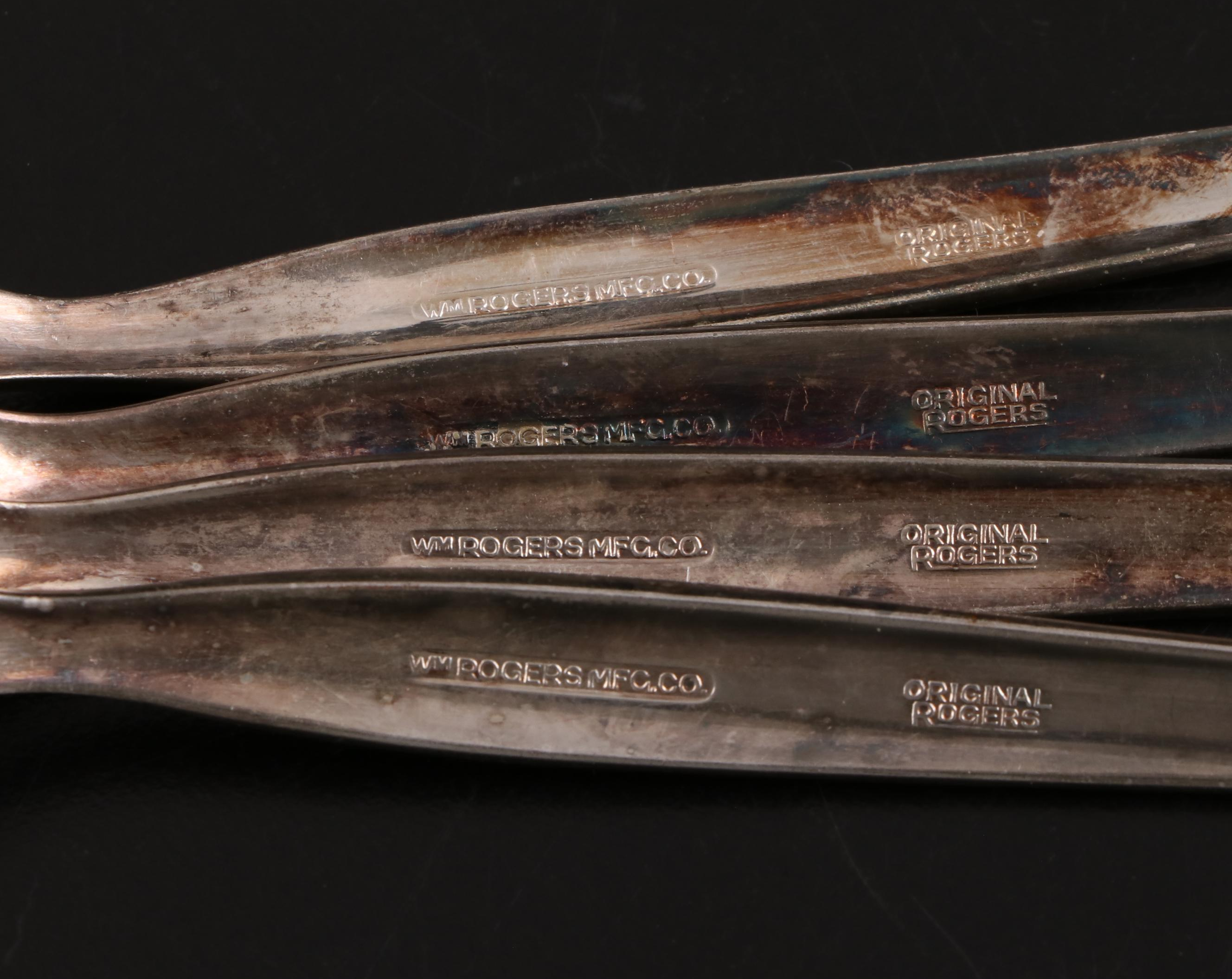 Queen Esther "Lady Esther" and Other Silver Plate Flatware and Serveware