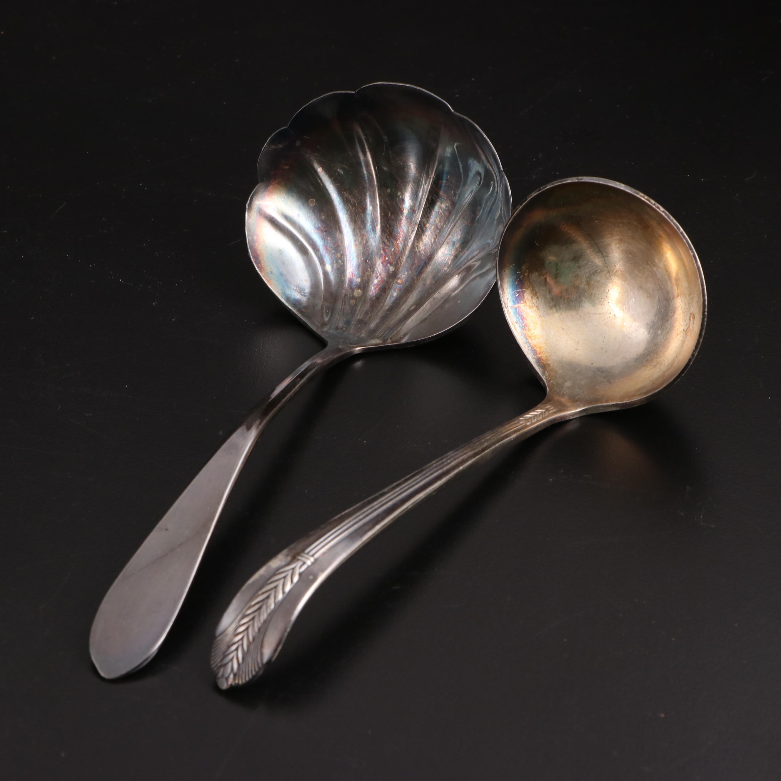 Queen Esther "Lady Esther" and Other Silver Plate Flatware and Serveware