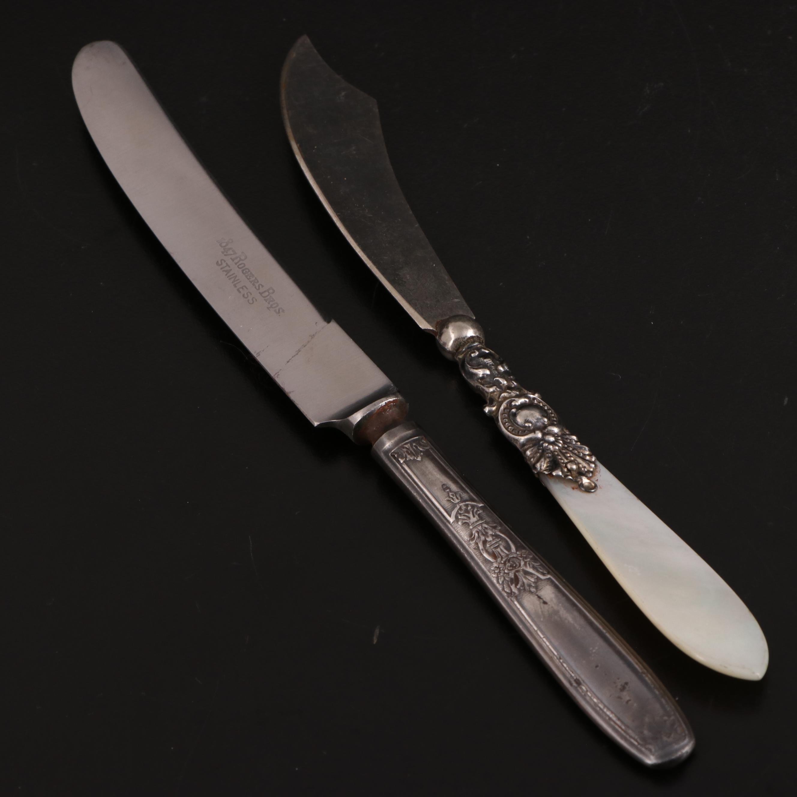 Queen Esther "Lady Esther" and Other Silver Plate Flatware and Serveware