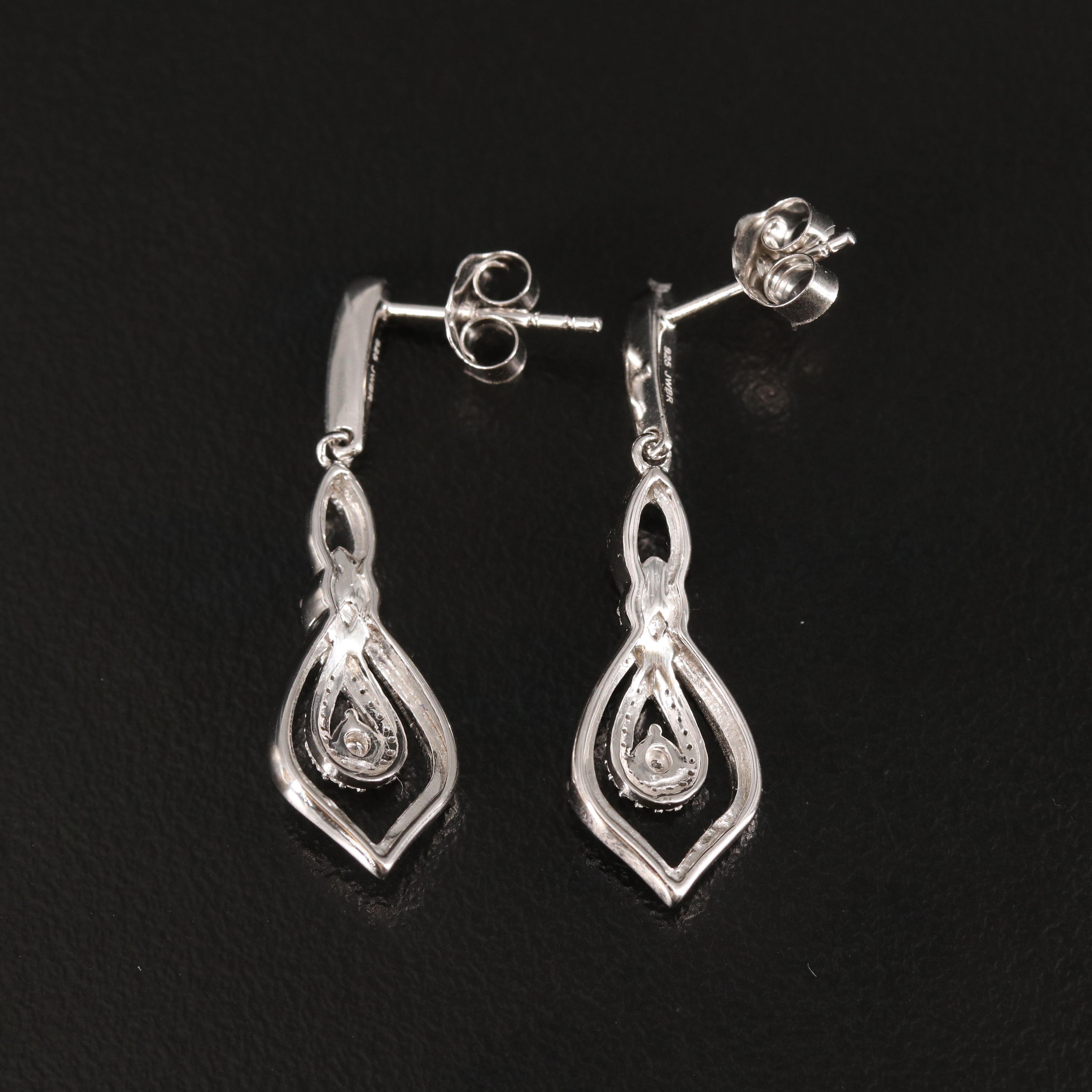 Diamond Earrings in Sterling