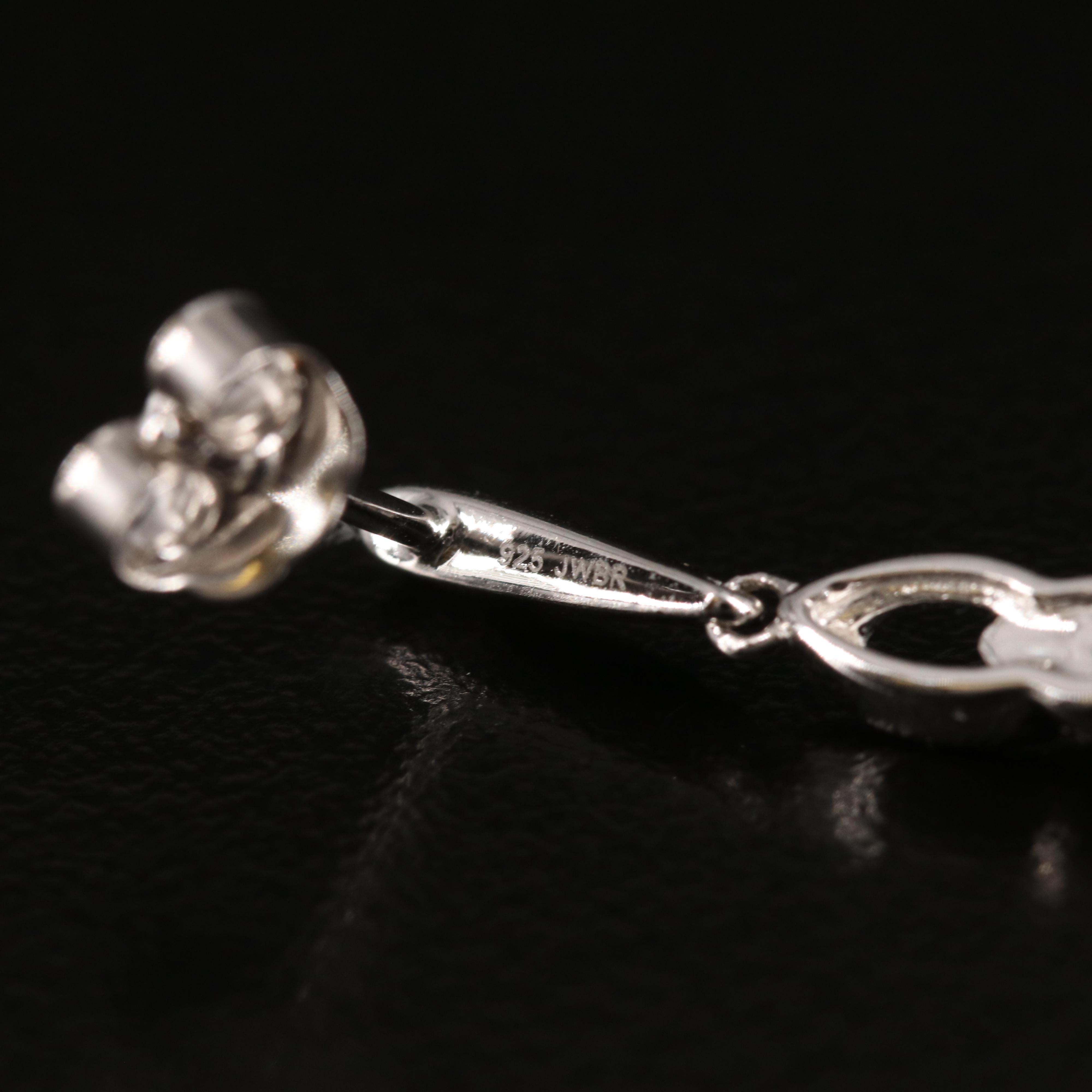 Diamond Earrings in Sterling