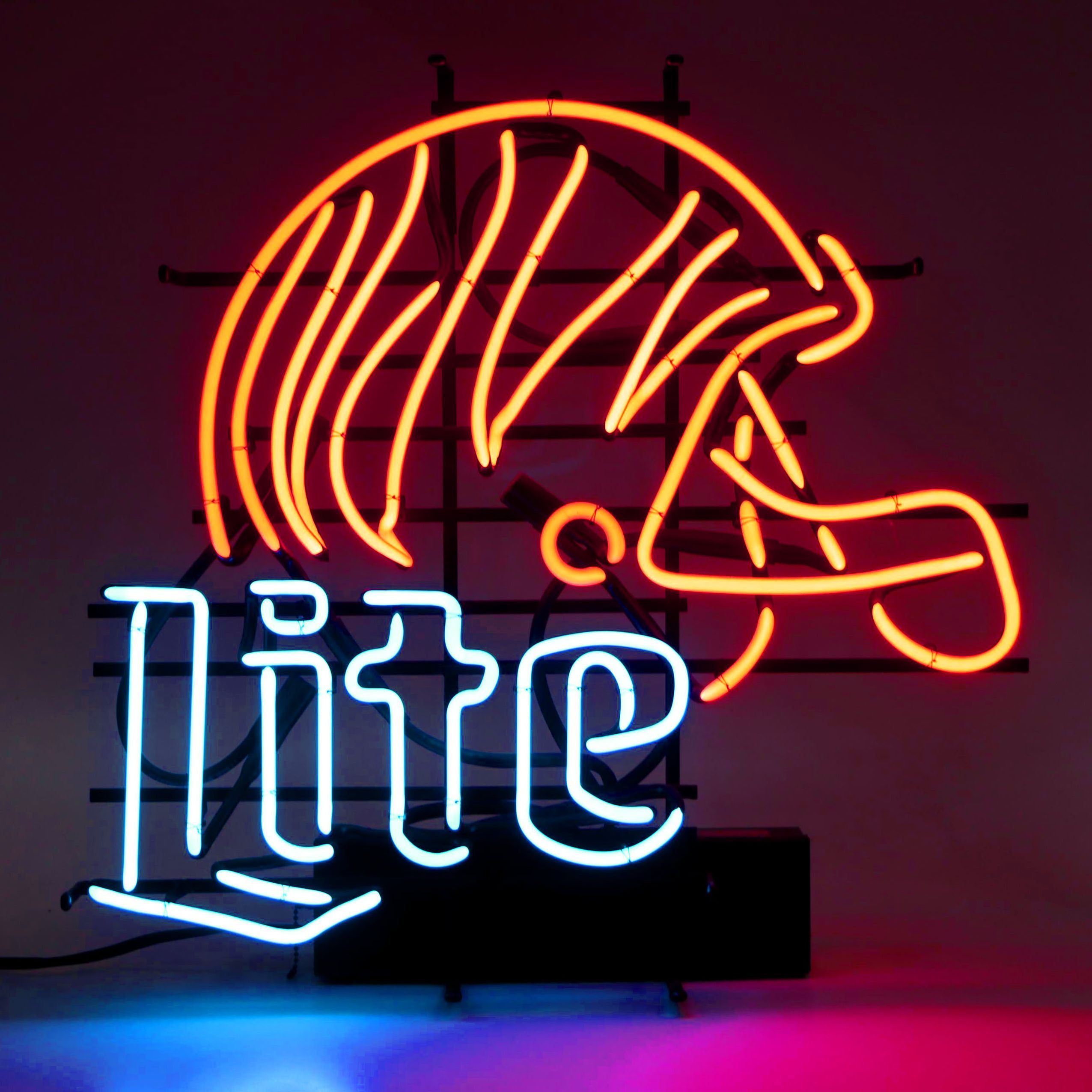 Vintage Cincinnati Bengals Miller Lite Neon Sign