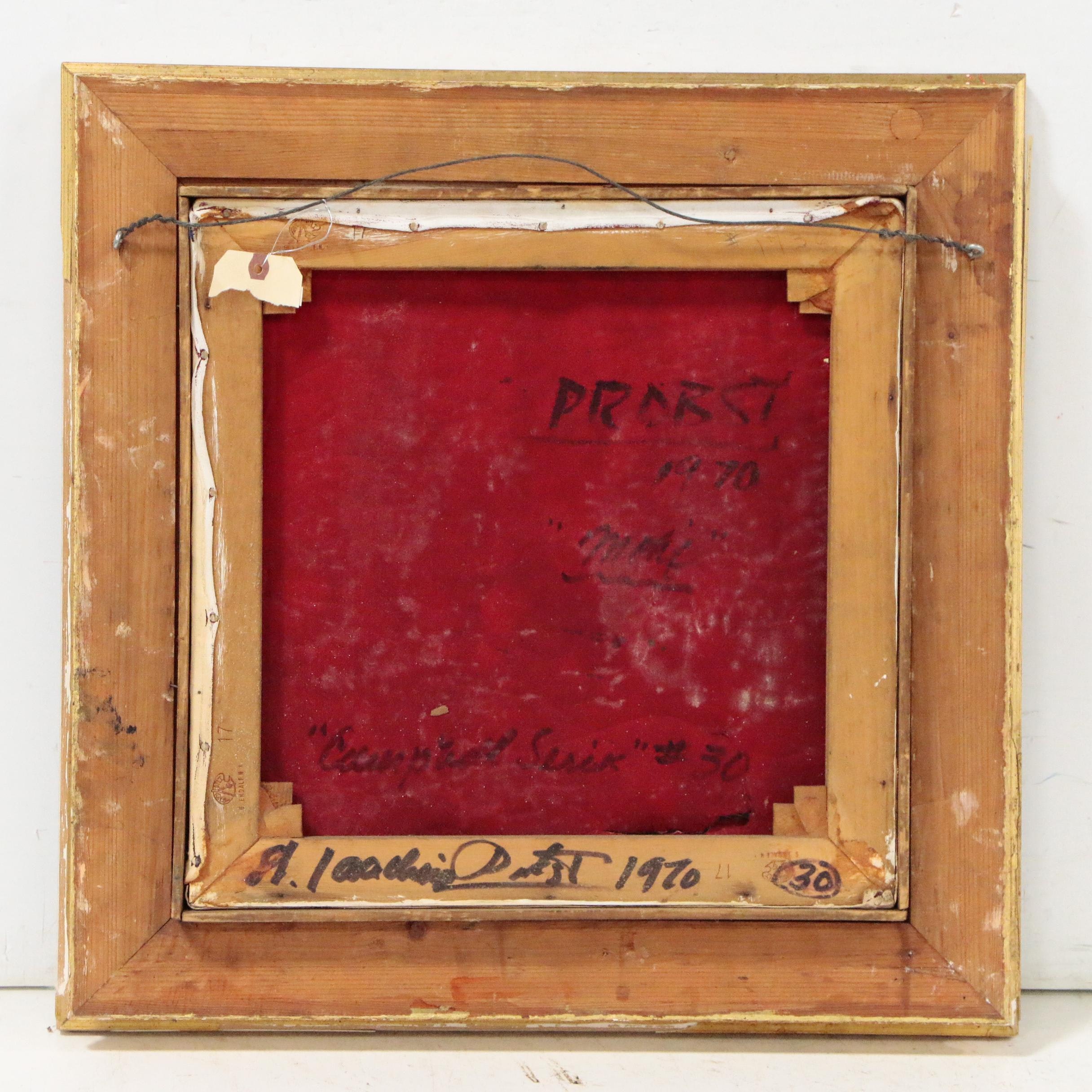 Joachim Probst Abstract Oil Painting "Motif", 1970