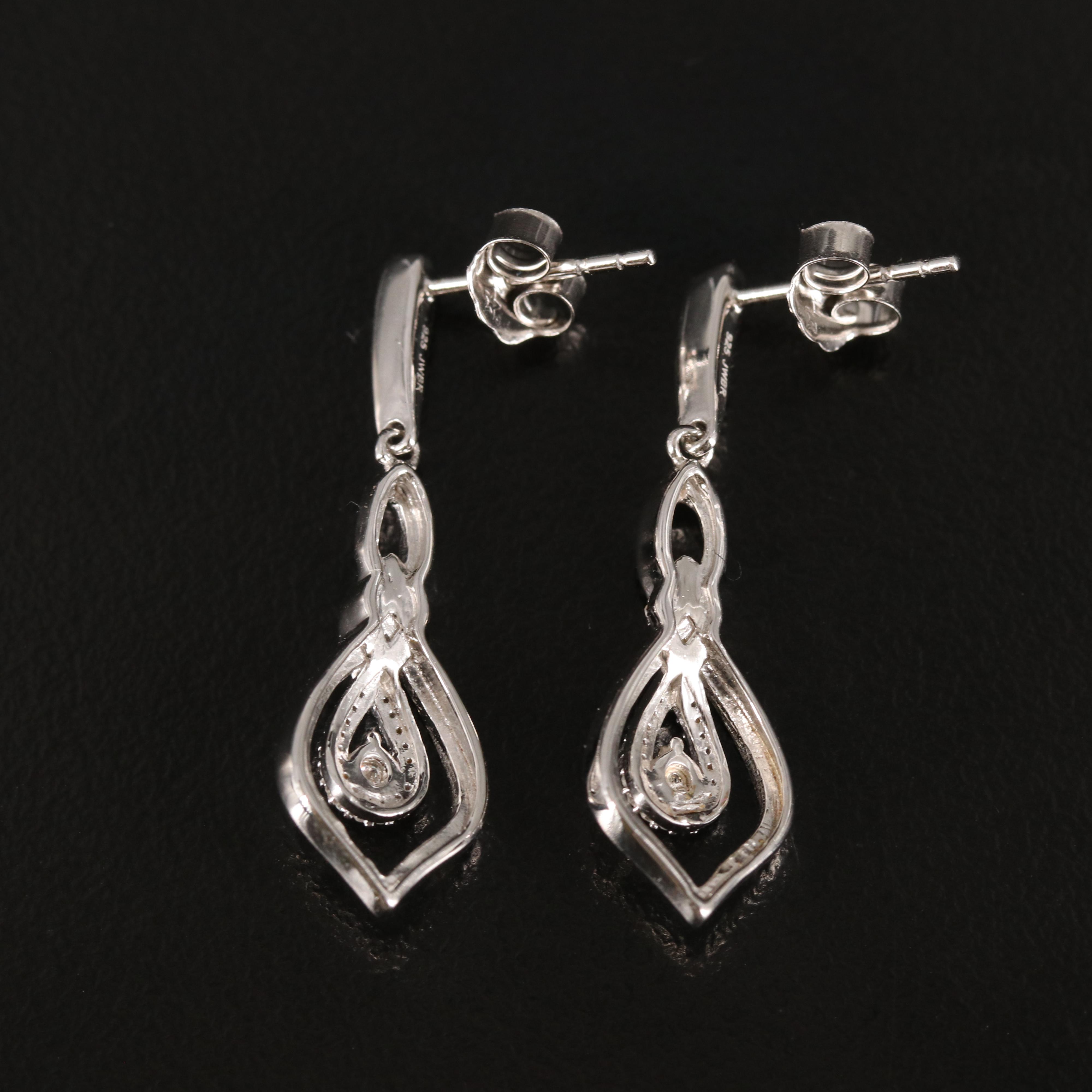 Diamond Earrings in Sterling