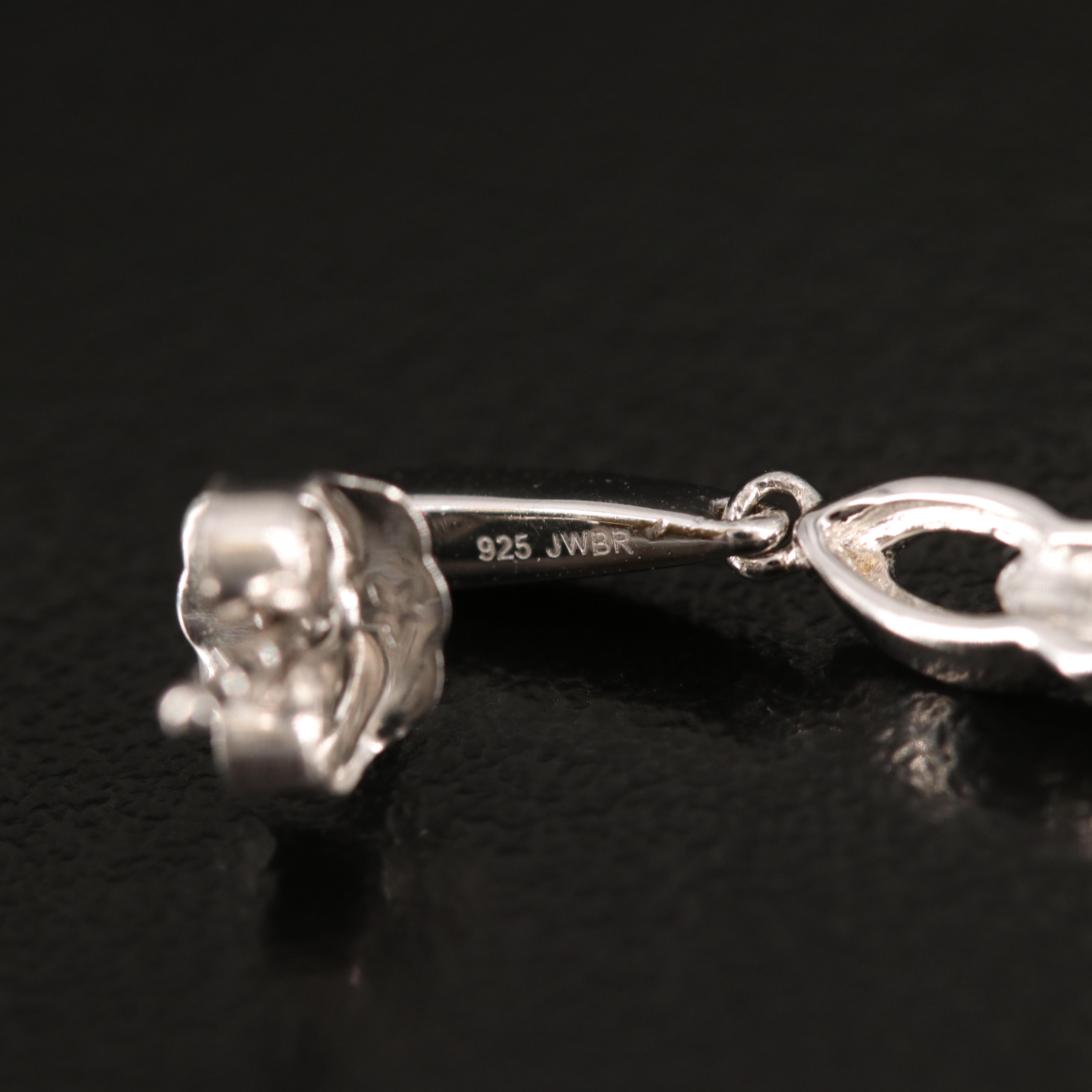 Diamond Earrings in Sterling