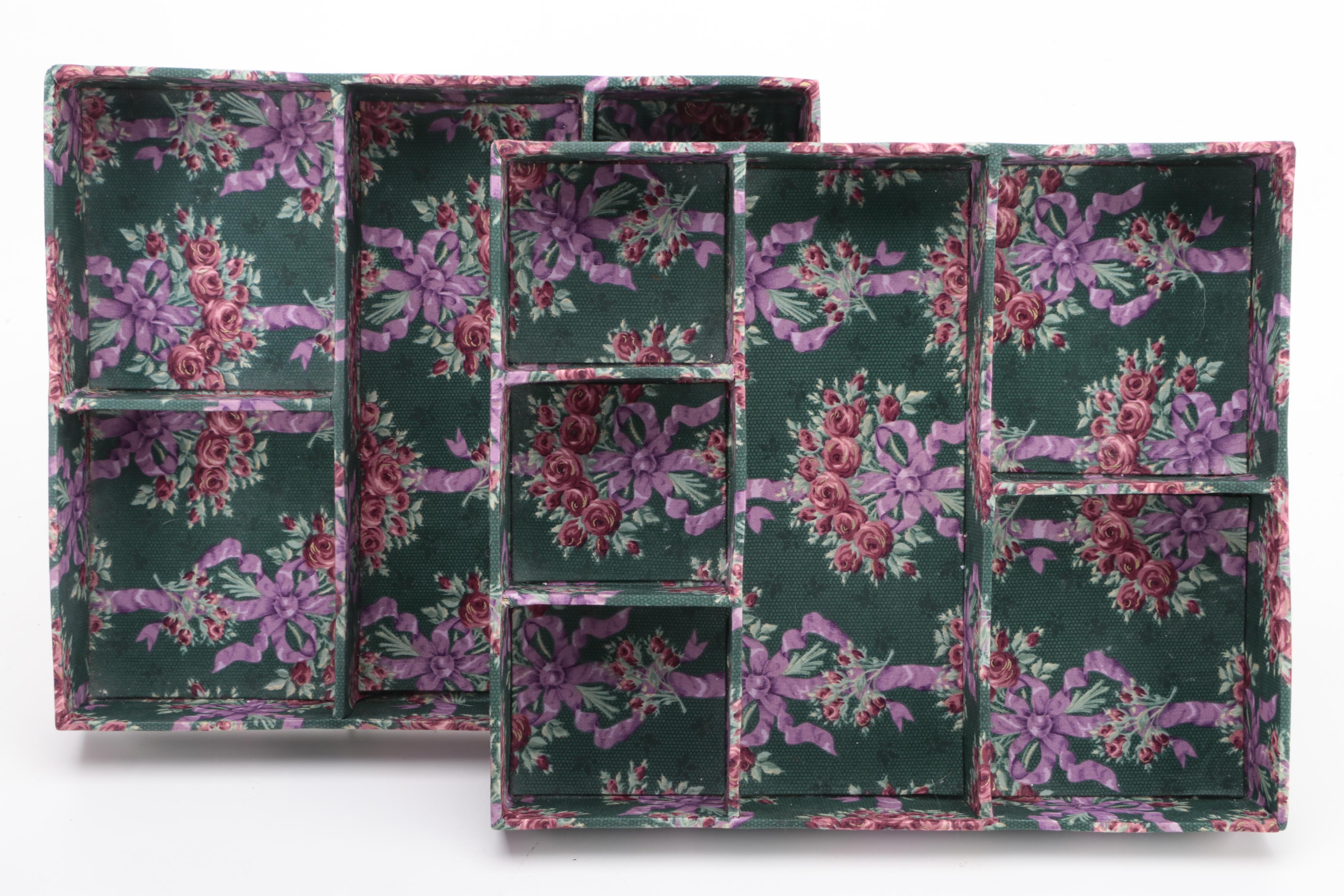 Fabric Covered Cardboard Drawer Organizers