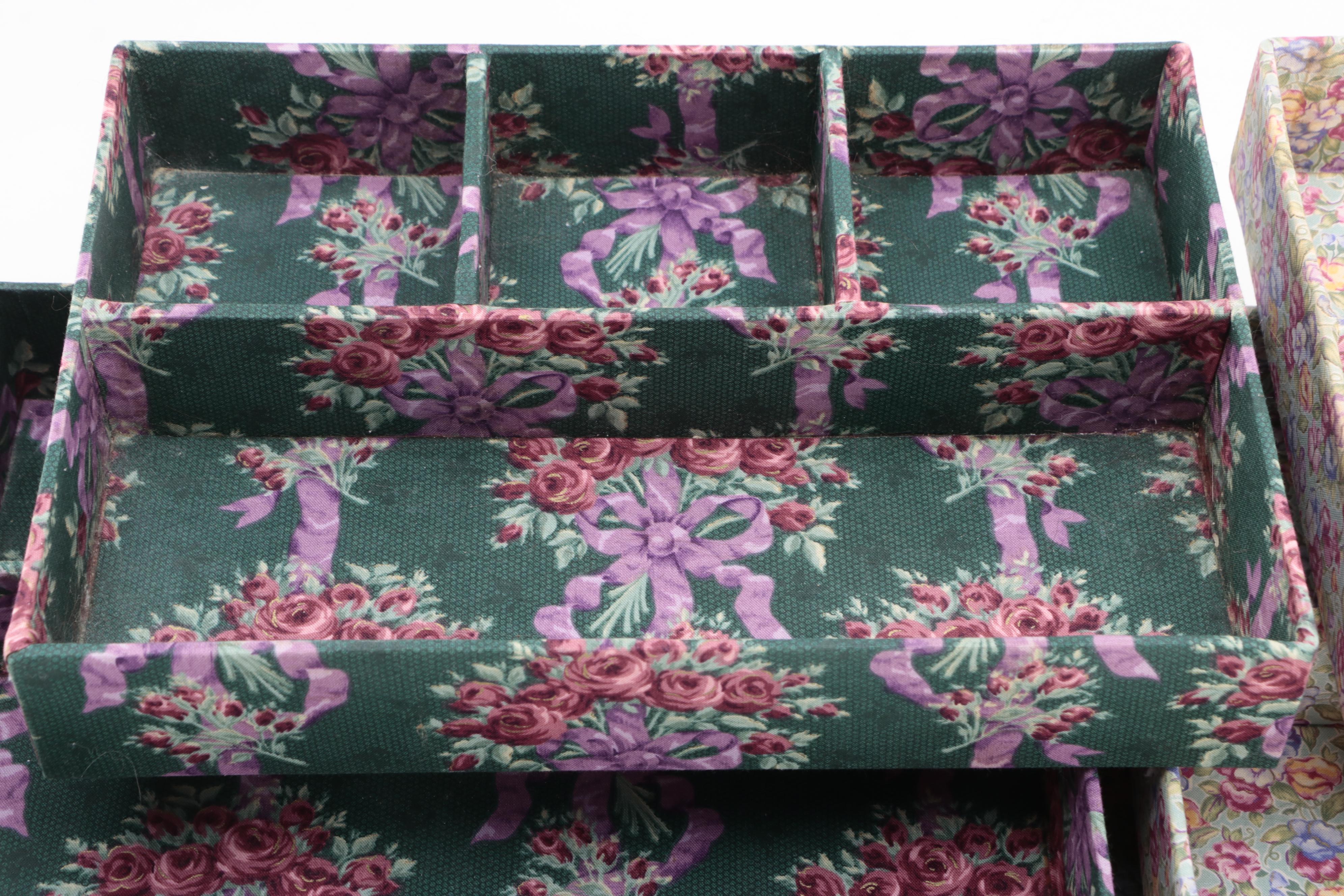 Fabric Covered Cardboard Drawer Organizers