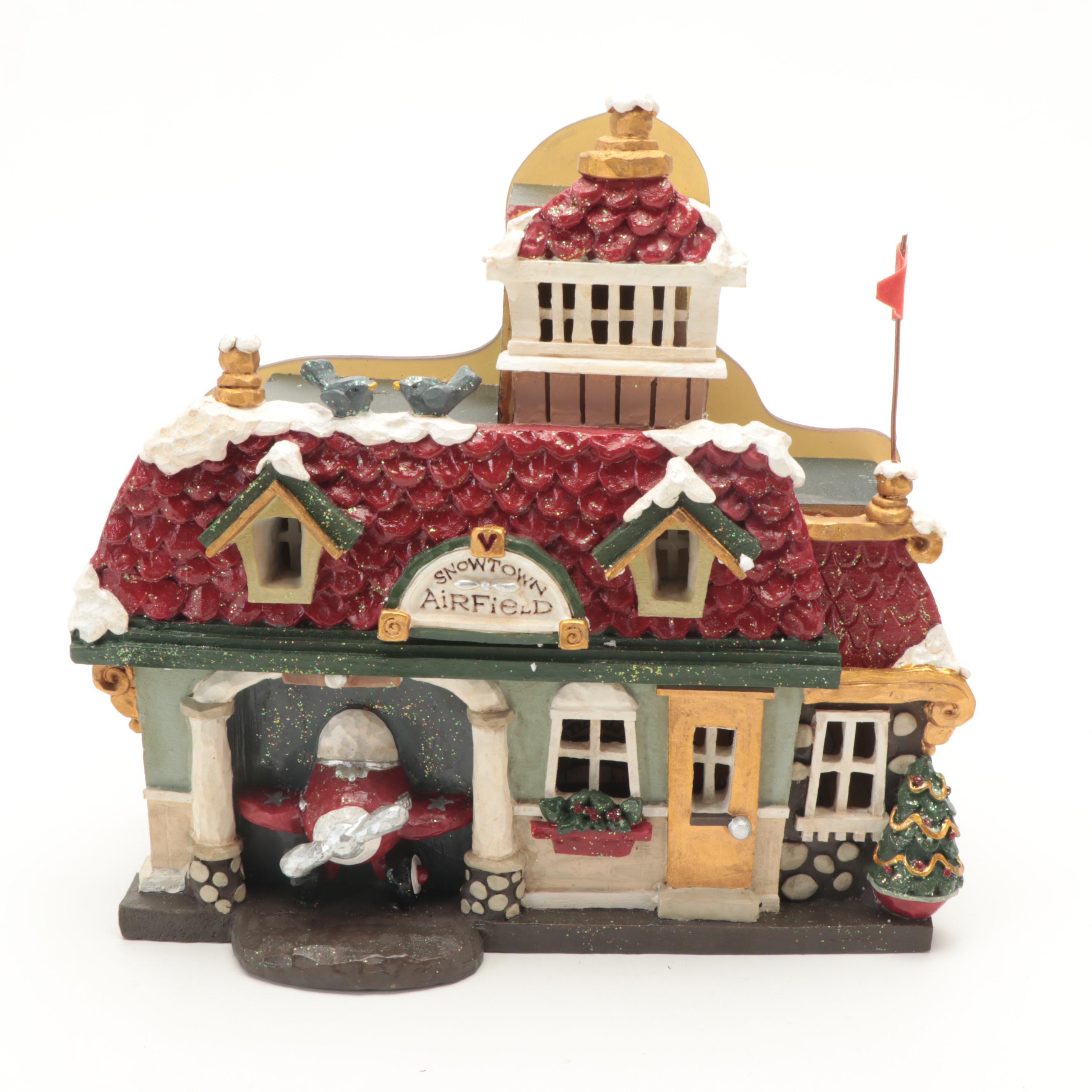 Kurt Adler Christmas Village Ornaments With Accessories