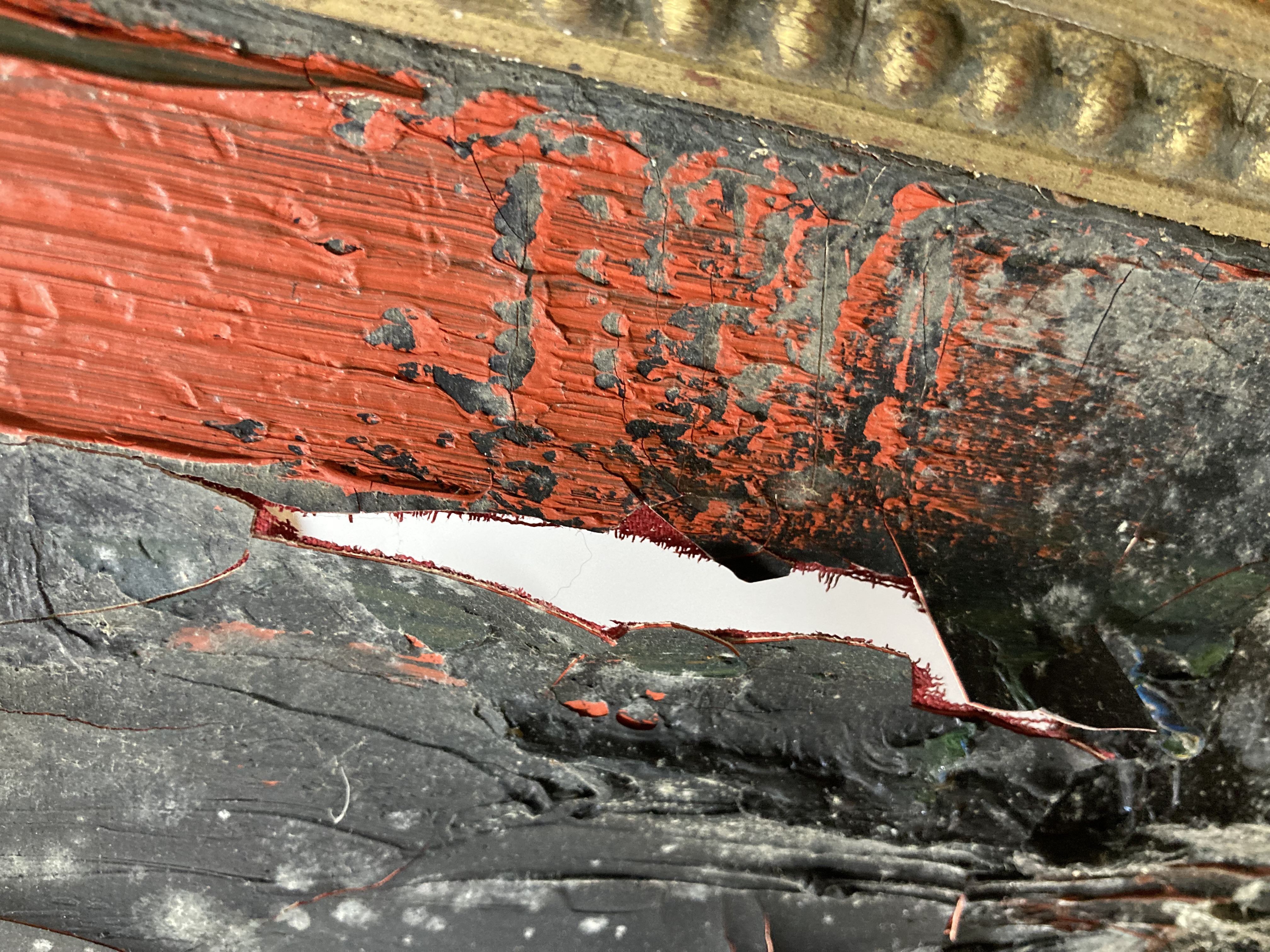 Joachim Probst Abstract Oil Painting "Motif", 1970