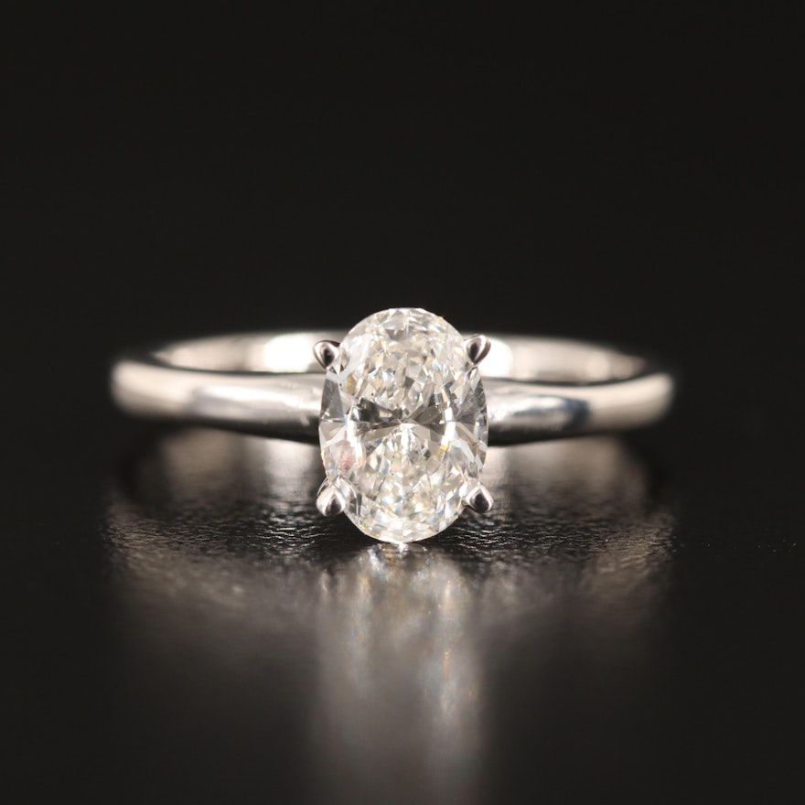 14K 0.90 CT Lab Grown Diamond Ring