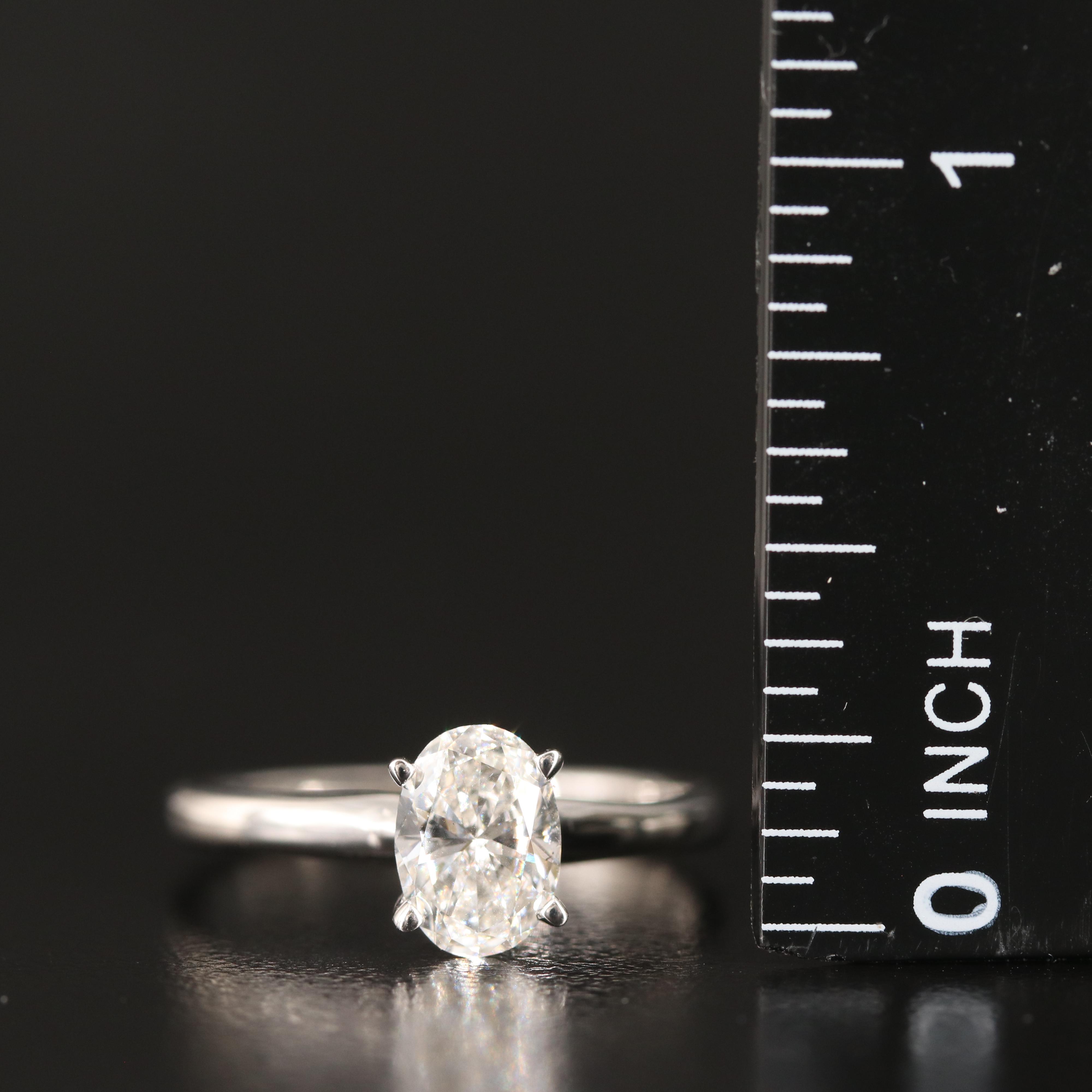 14K 0.90 CT Lab Grown Diamond Ring