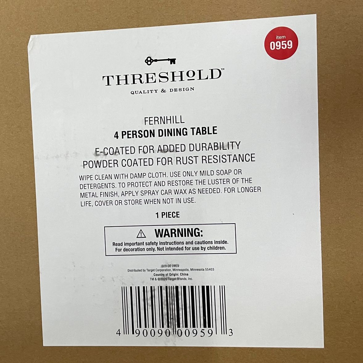 Four Project 62 Henning Dining Chairs and Threshold Fernhill Patio Dining Table