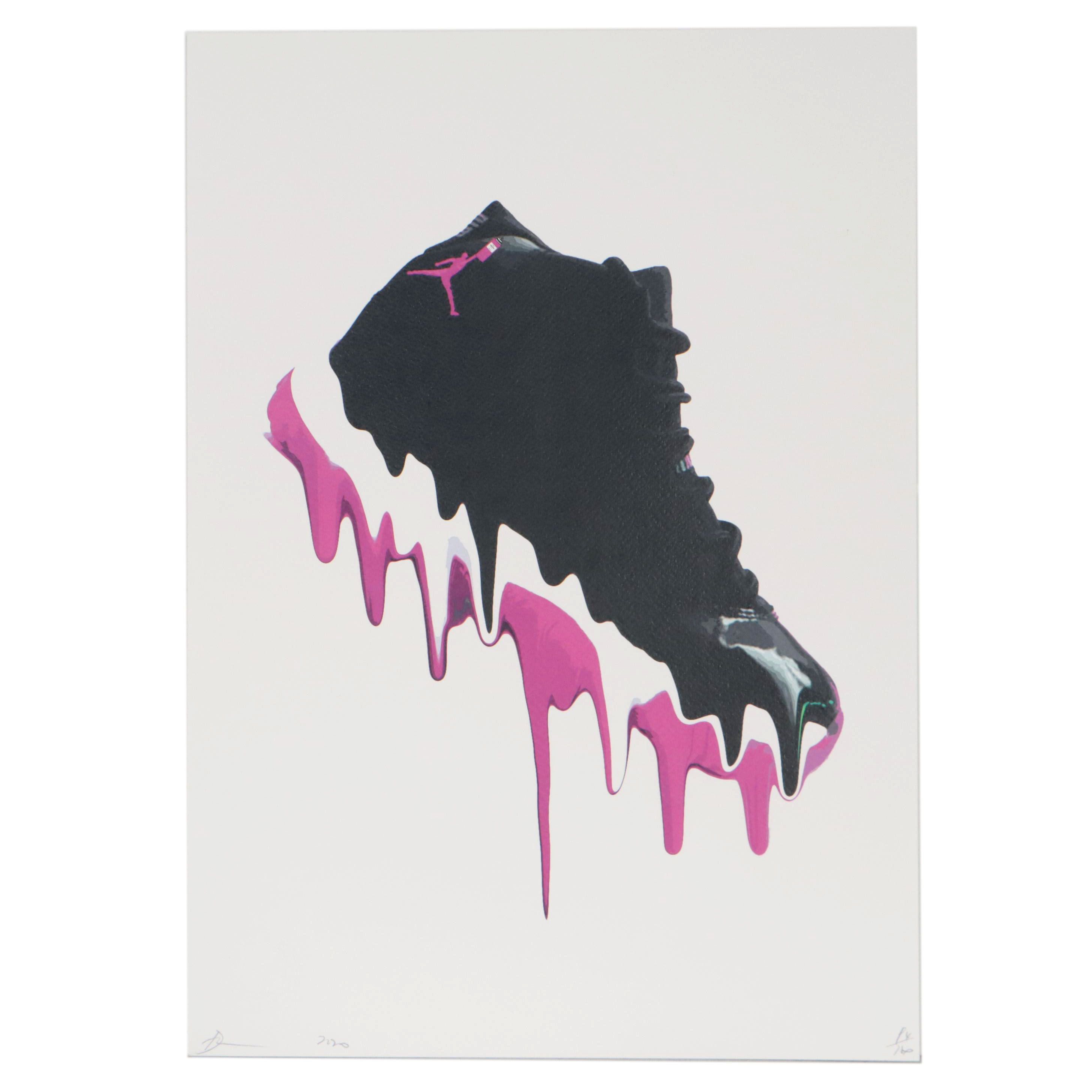 Death NYC Pop Art Graphic Print of Sneaker, 2020