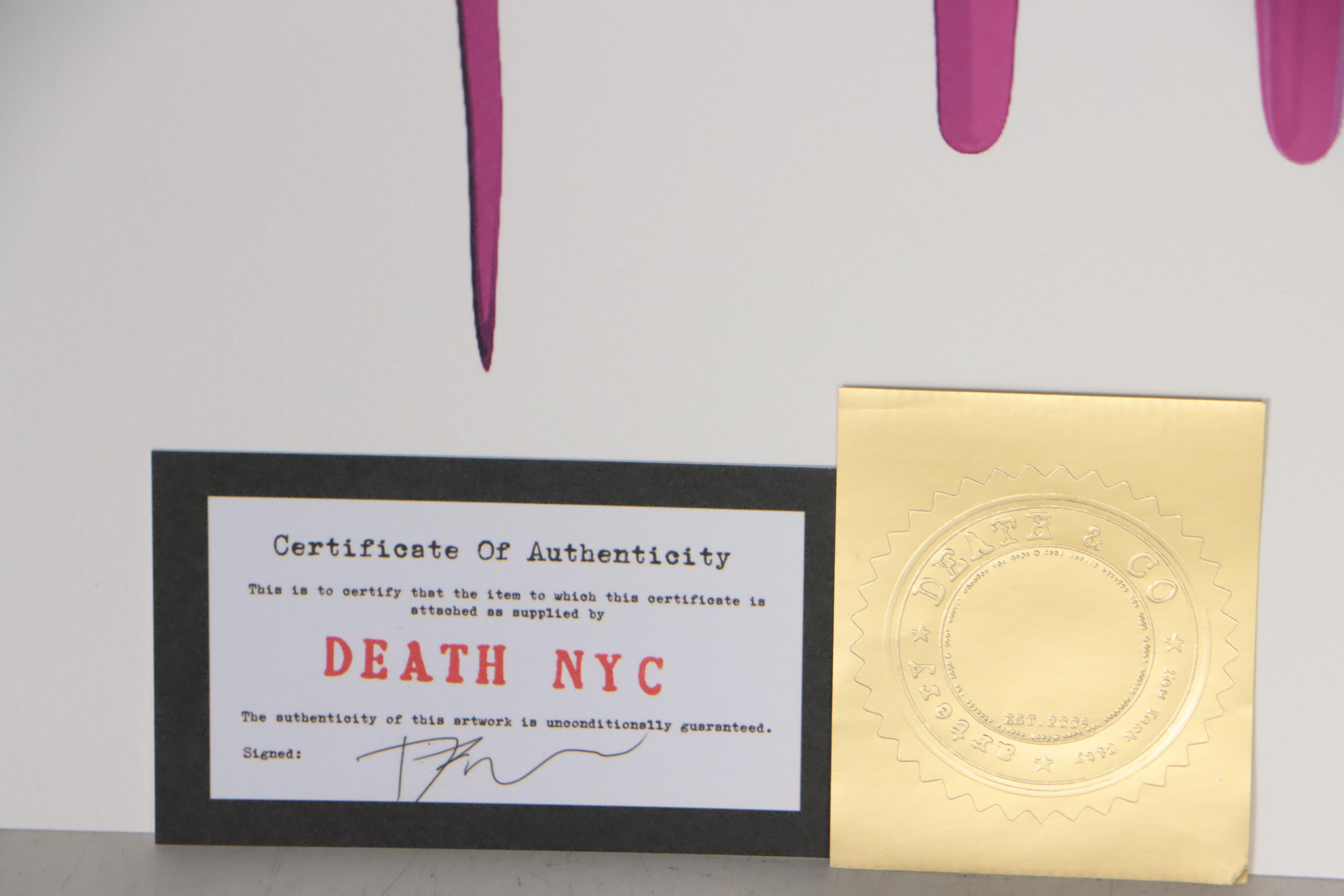 Death NYC Pop Art Graphic Print of Sneaker, 2020