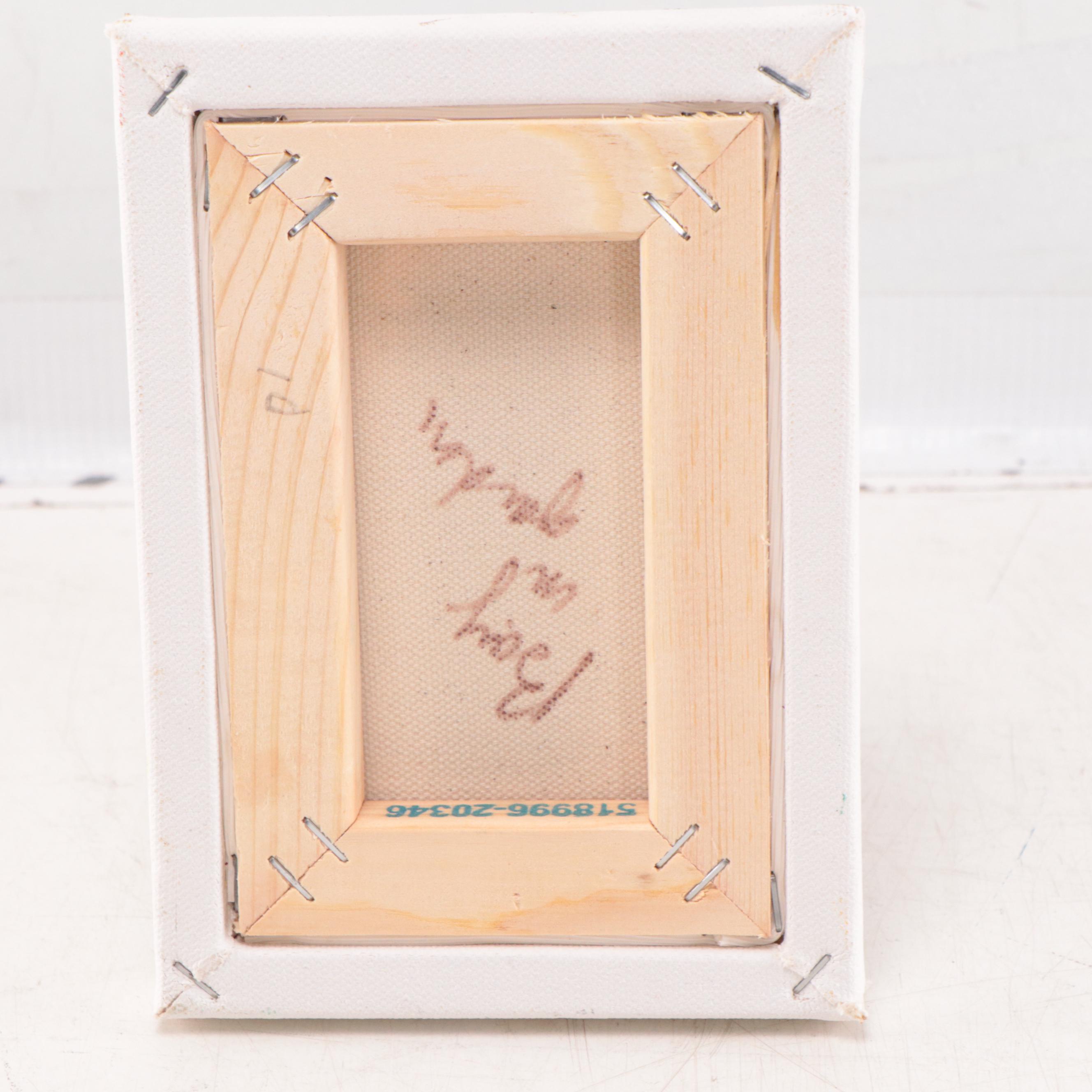 Sally Rosenbaum Oil Painting "Boy in Garden," 21st Century