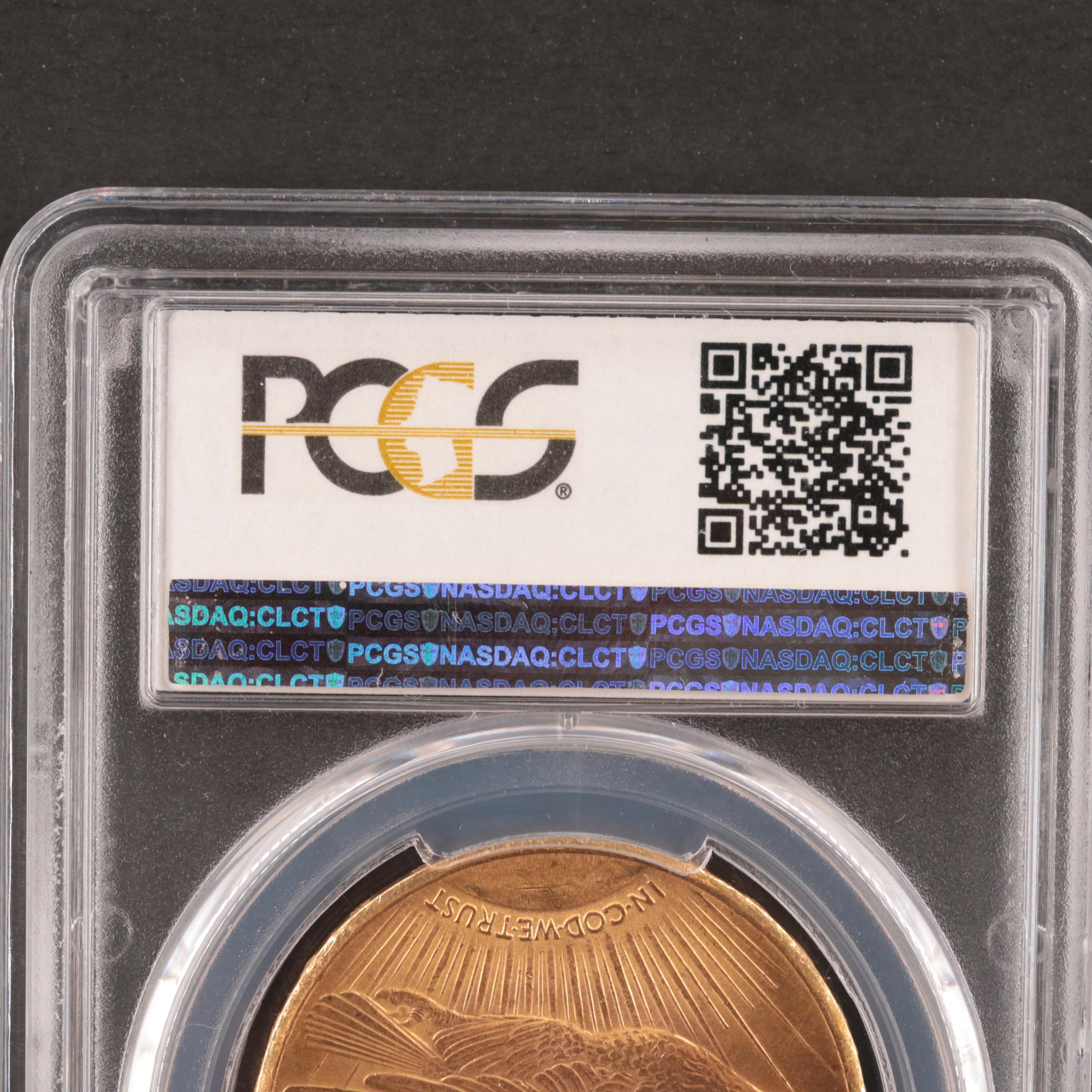 PCGS Graded MS64 1927 Saint Gaudens $20 Gold Coin