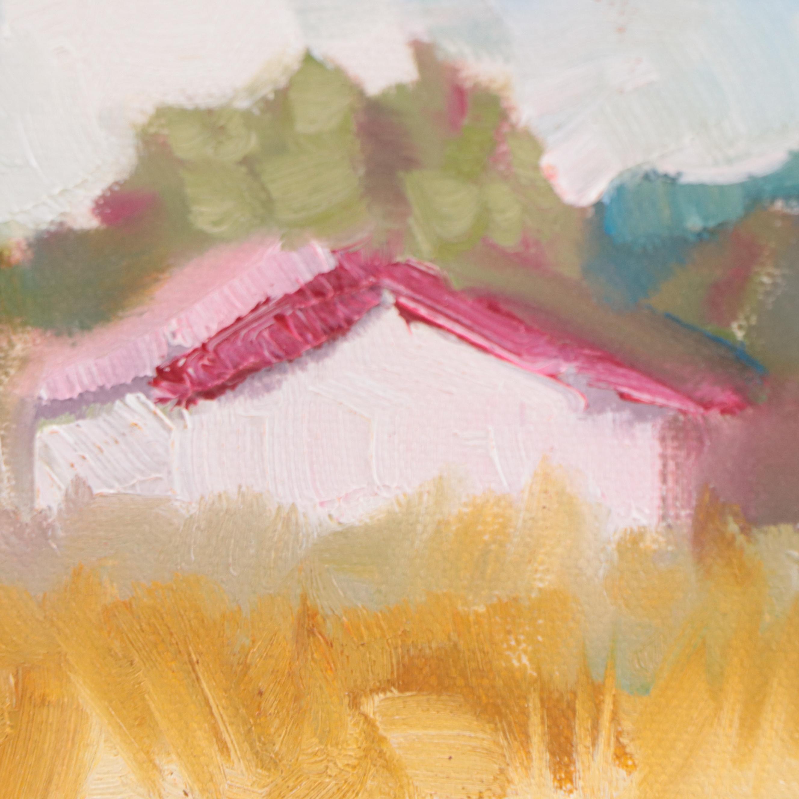 Sally Rosenbaum Oil Painting "Napa Country Cottage," 21st Century