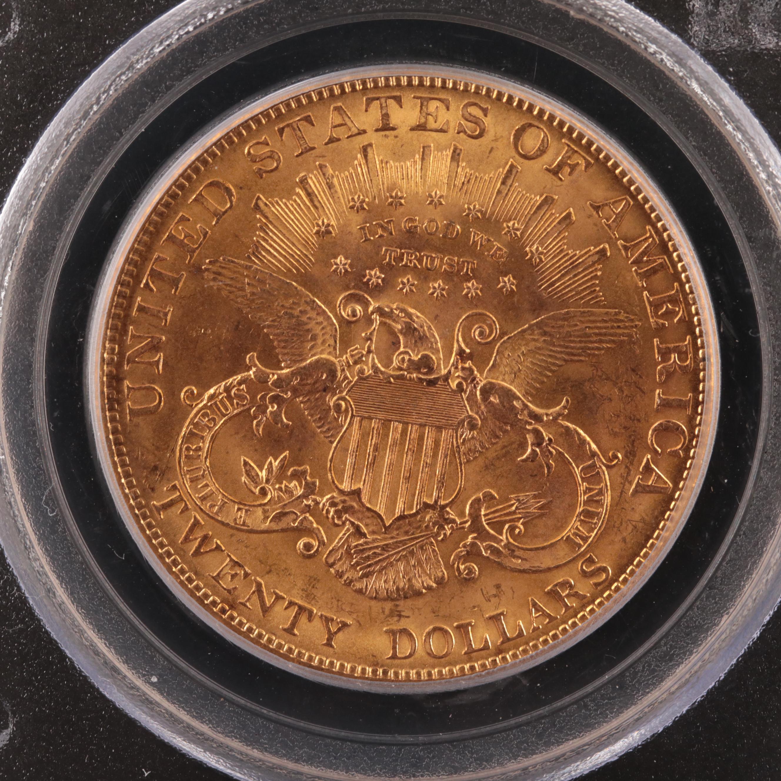 PCGS Graded MS63 1904 Liberty Head $20 Gold Coin