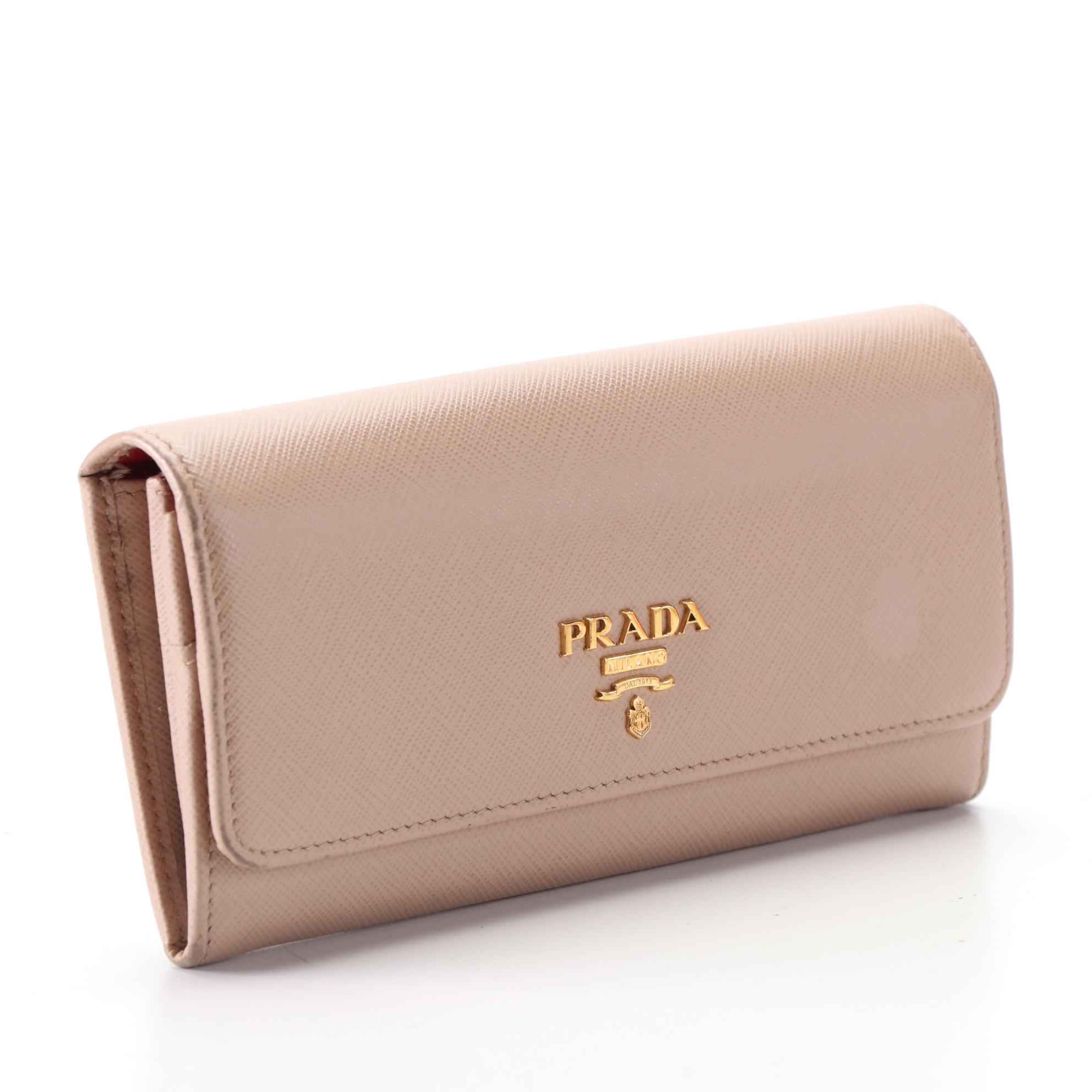 Prada Long Wallet in Saffiano Leather