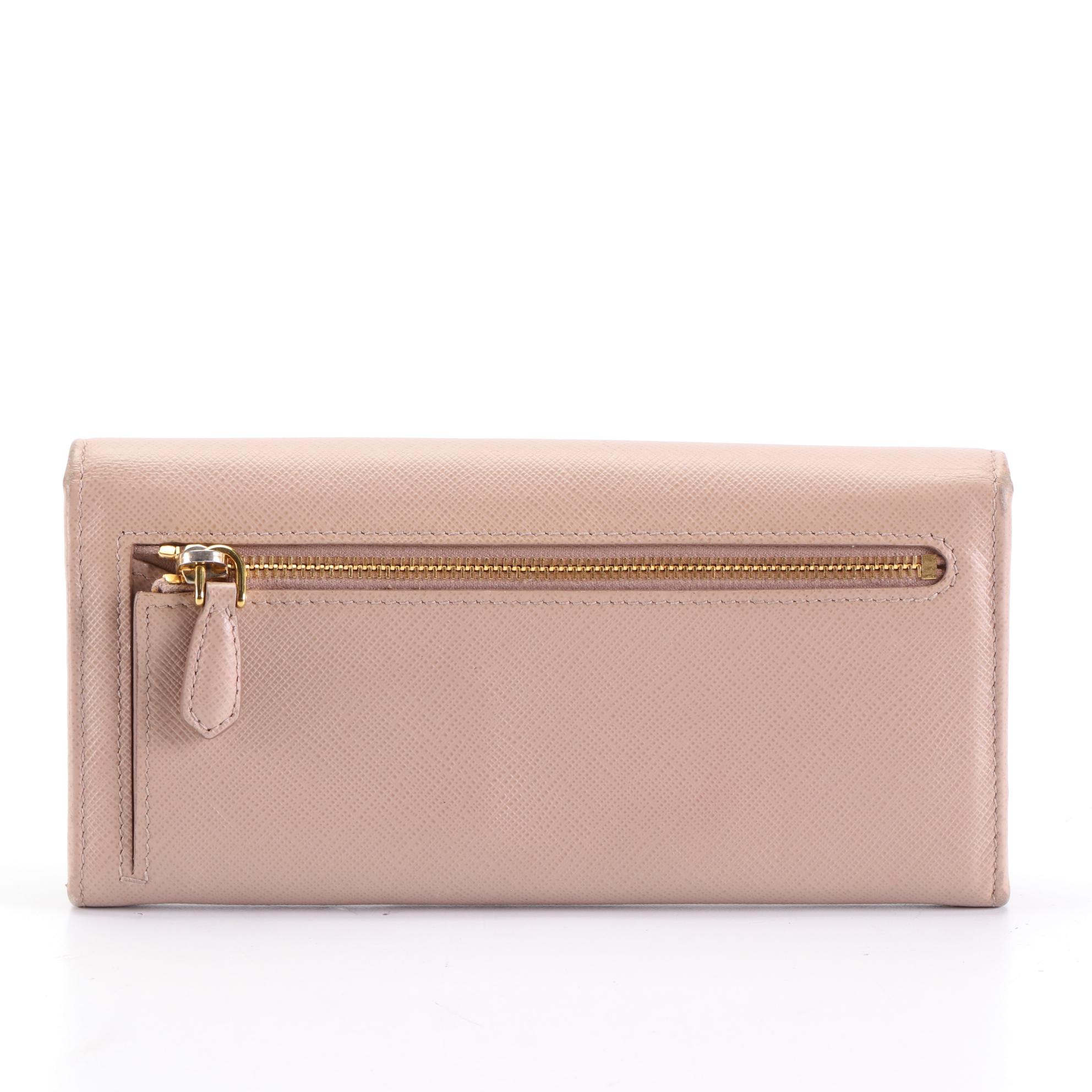 Prada Long Wallet in Saffiano Leather