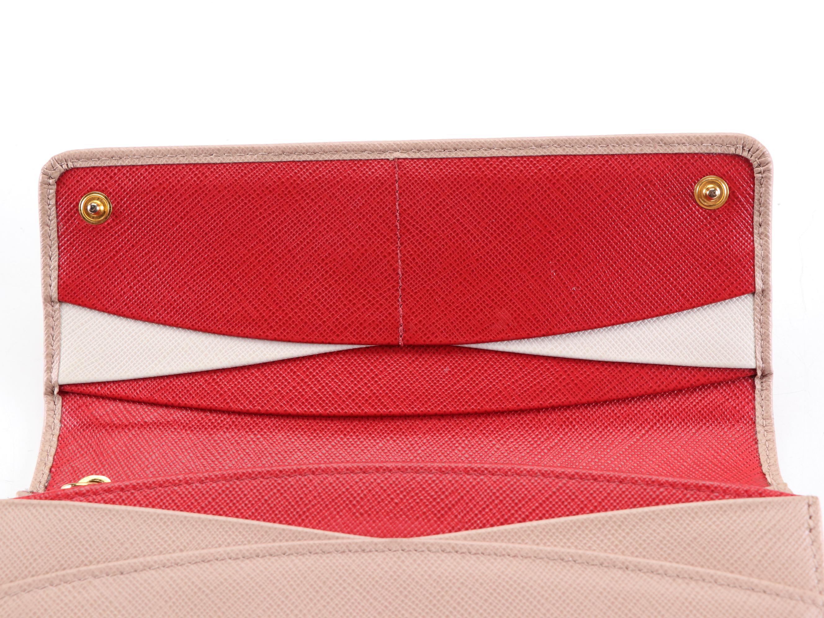 Prada Long Wallet in Saffiano Leather