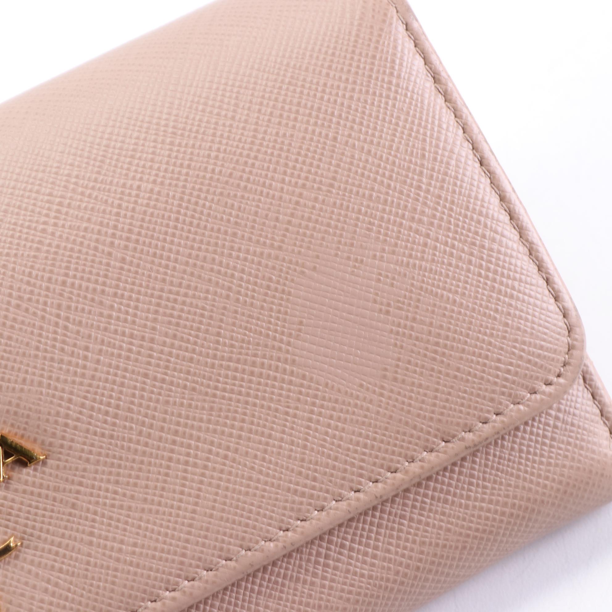 Prada Long Wallet in Saffiano Leather