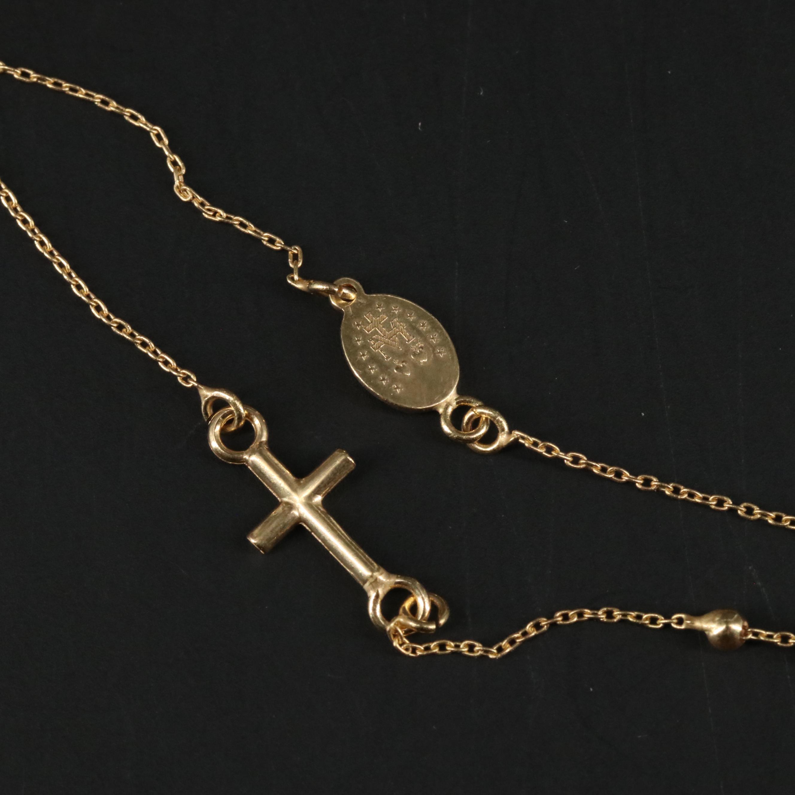 14K Gold Rosary