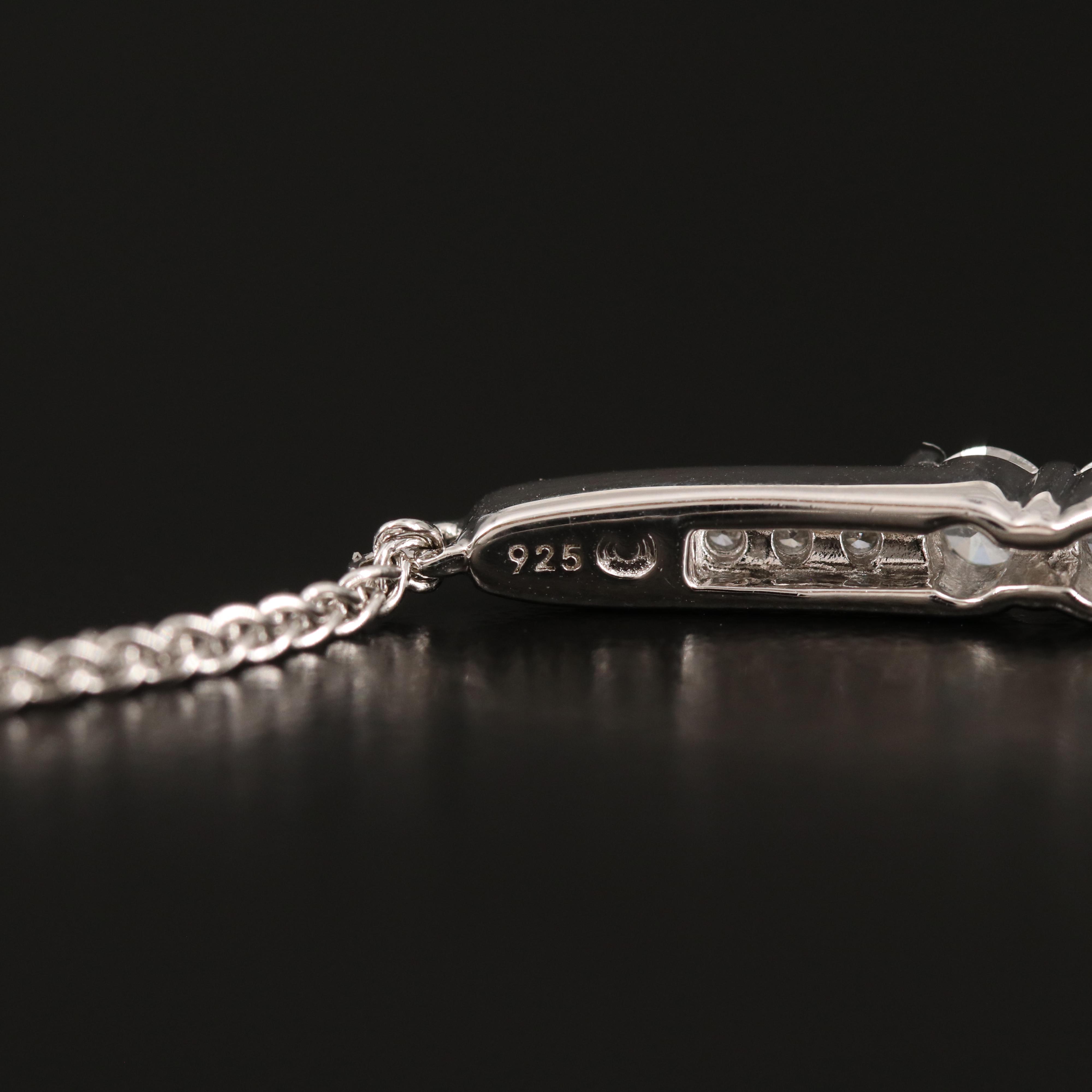 Diamond Bolo Bracelet in Sterling