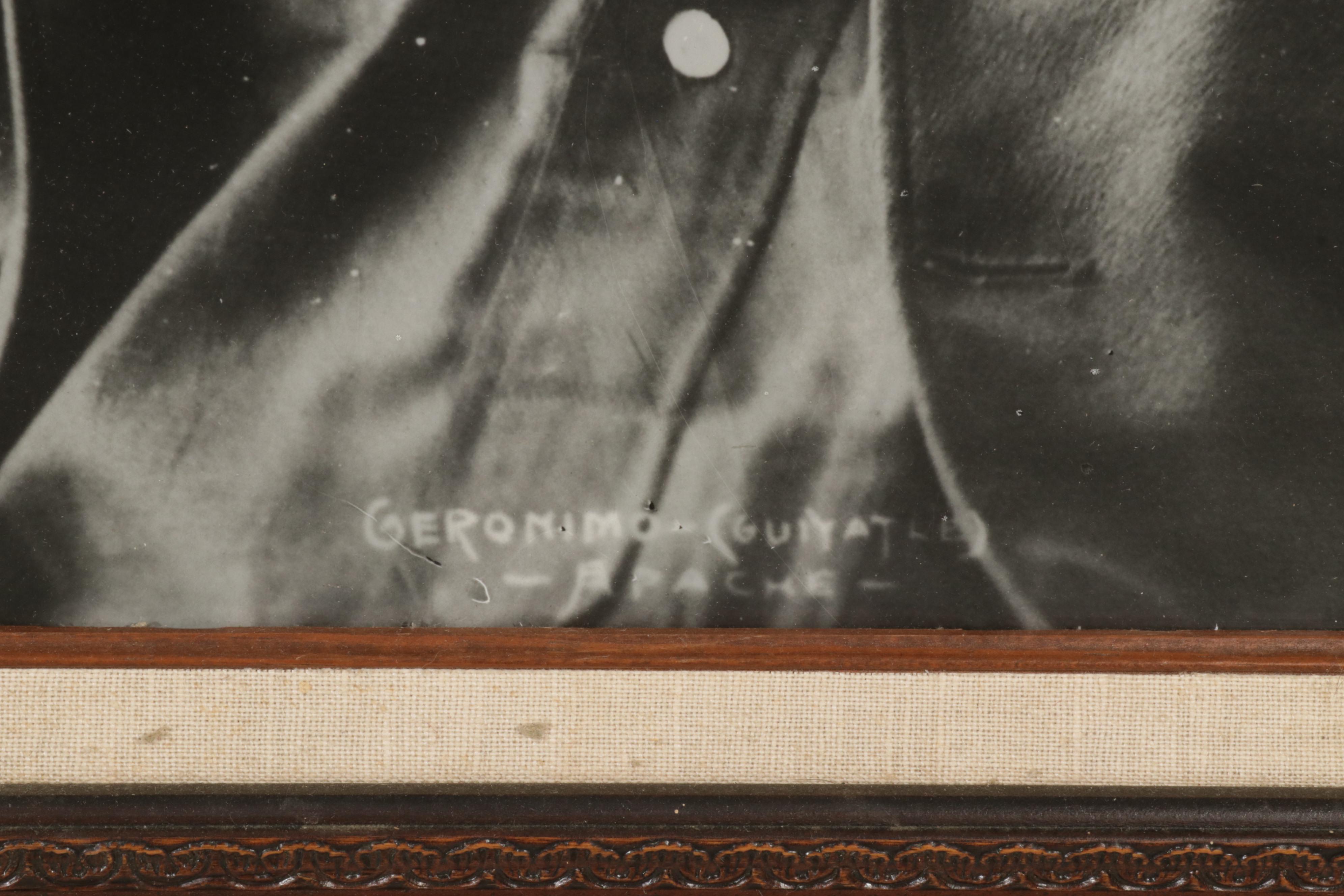 Silver Gelatin Photographs After Frank Rinehart "Chief Wets-It" and "Geronimo"