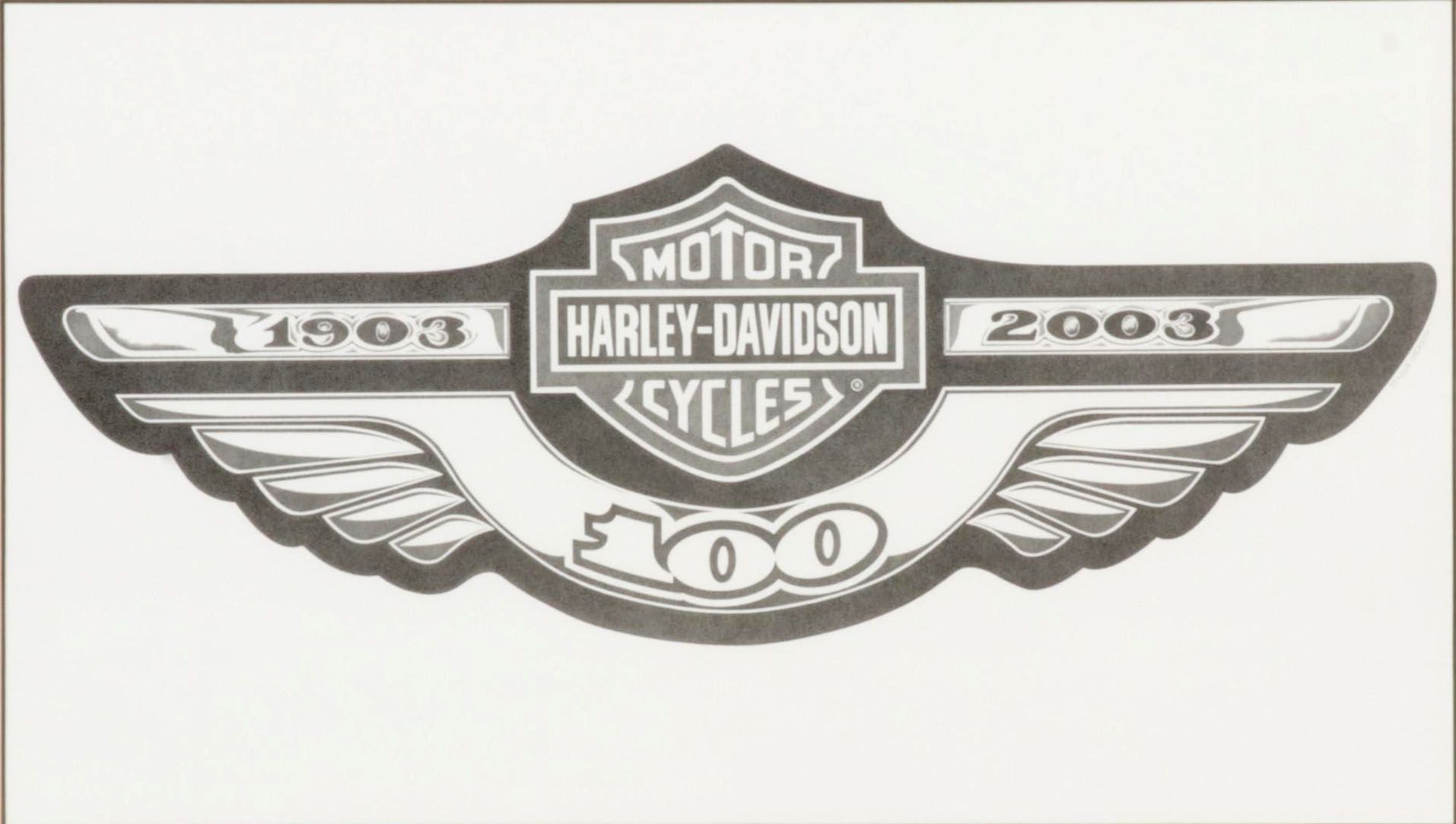 Harley-Davidson Giclée After Dennis Jackson "100th Anniversary Logo"