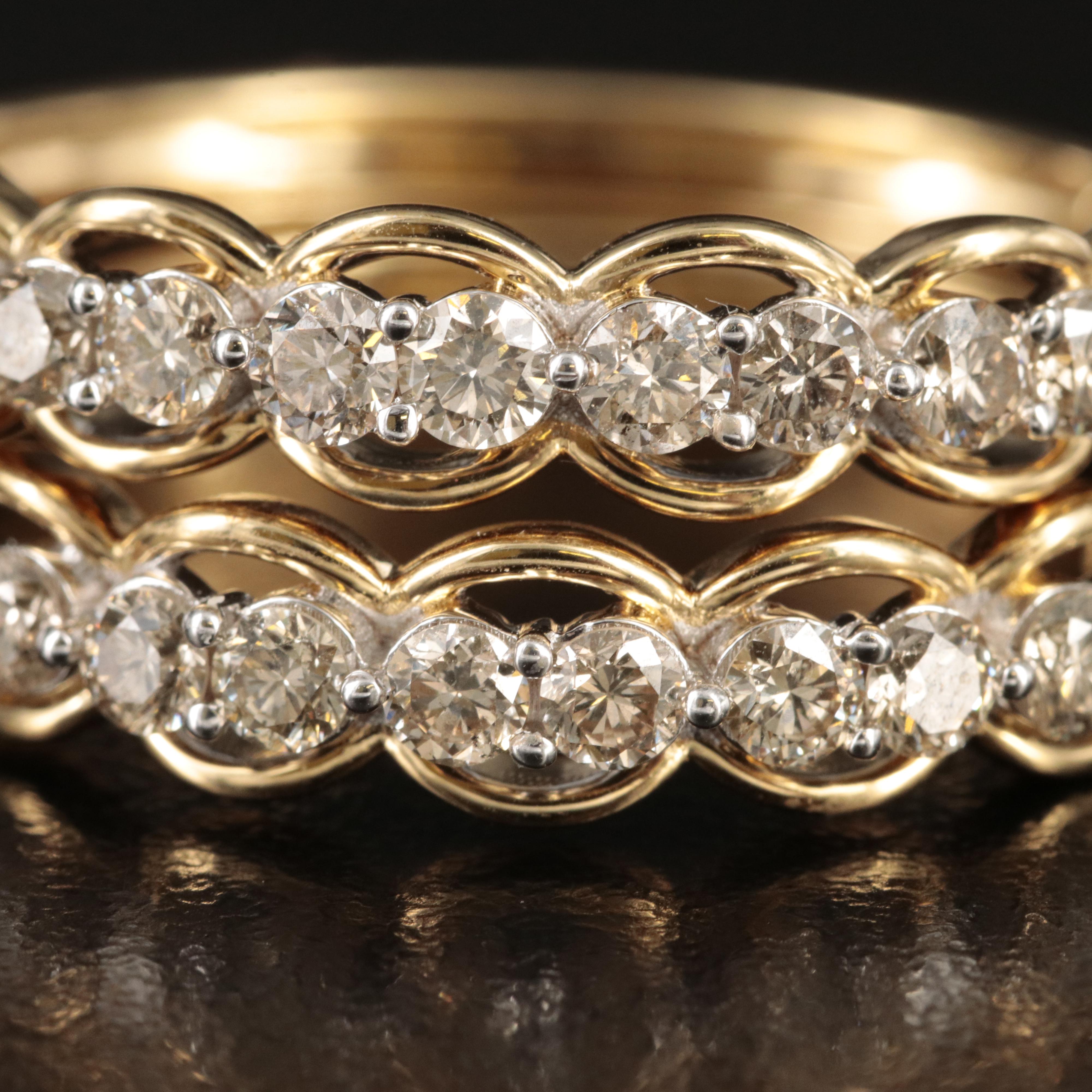 Sterling 1.90 CTW Diamond Hoop Earrings