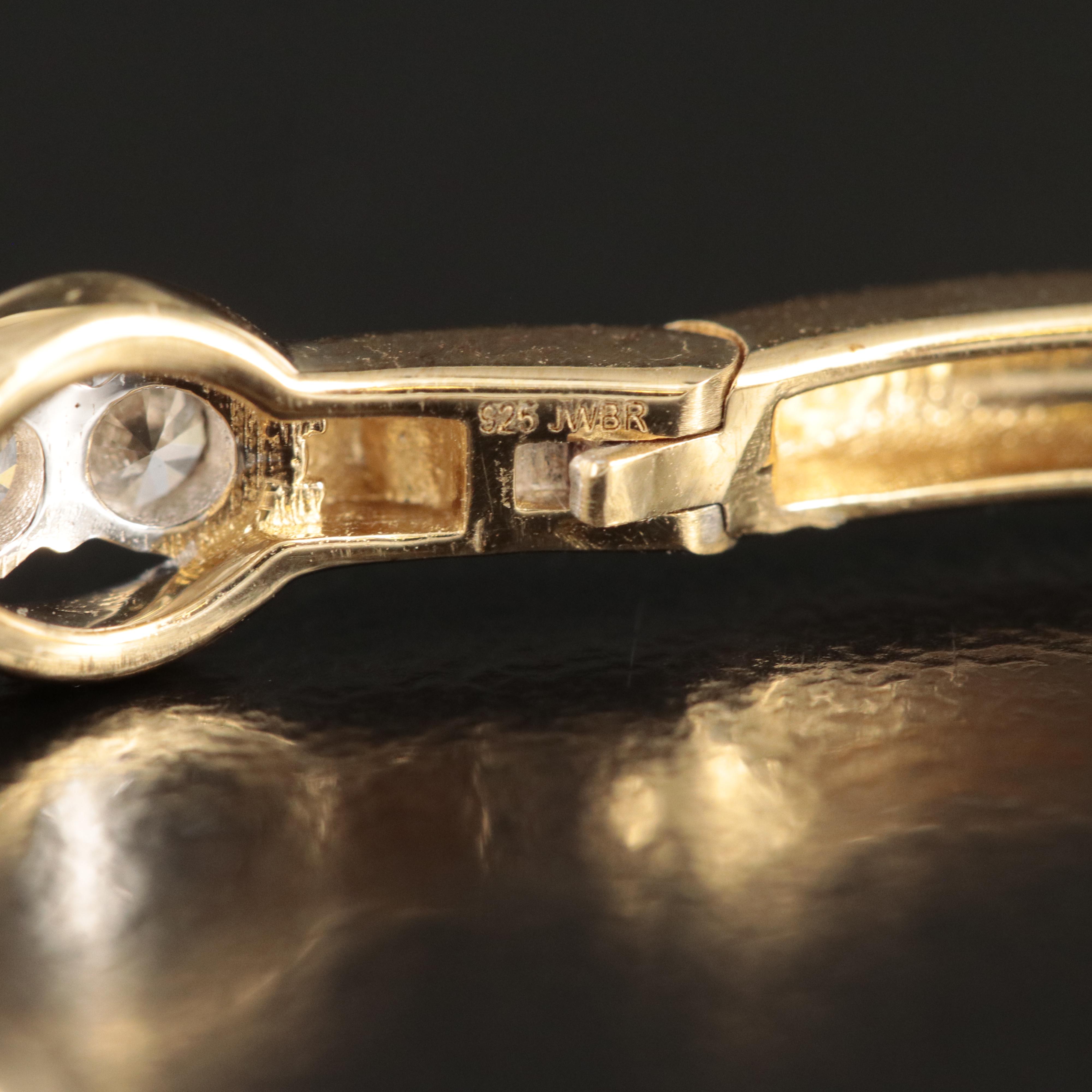 Sterling 1.90 CTW Diamond Hoop Earrings