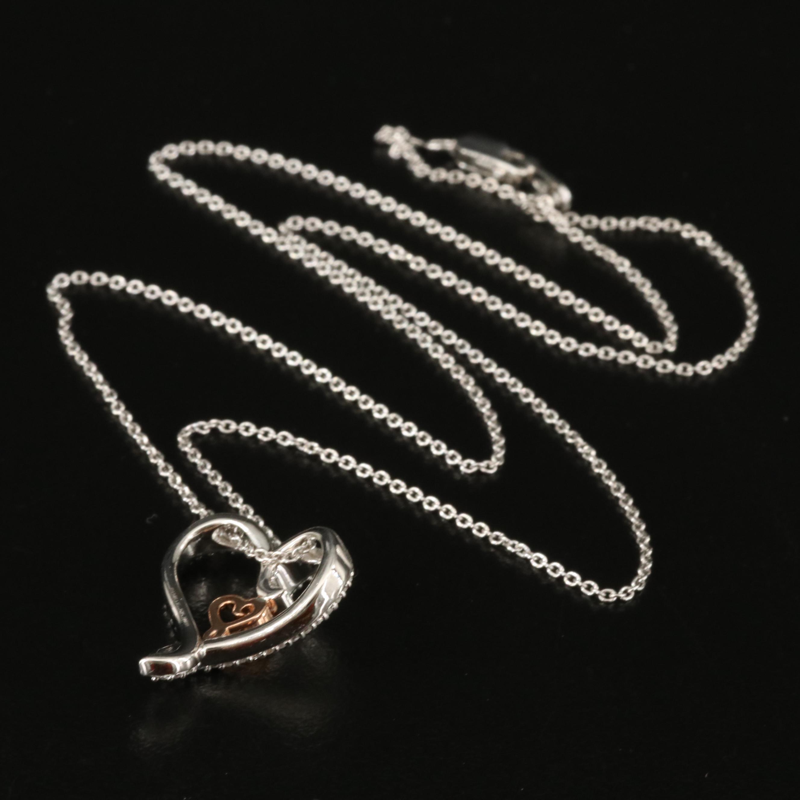 Sterling Heart Pendant Necklace