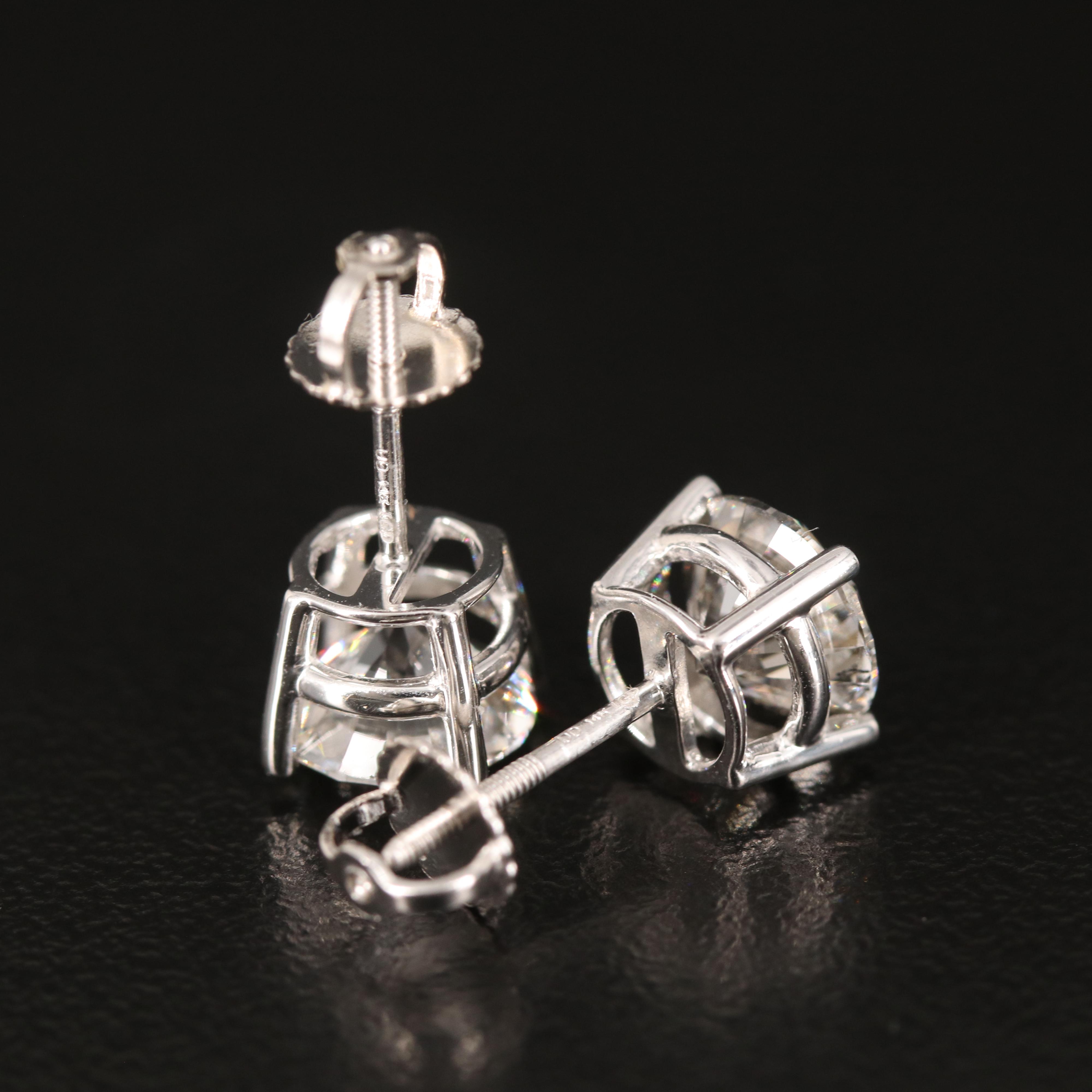 14K 3.05 CTW Lab Grown Diamond Stud Earrings